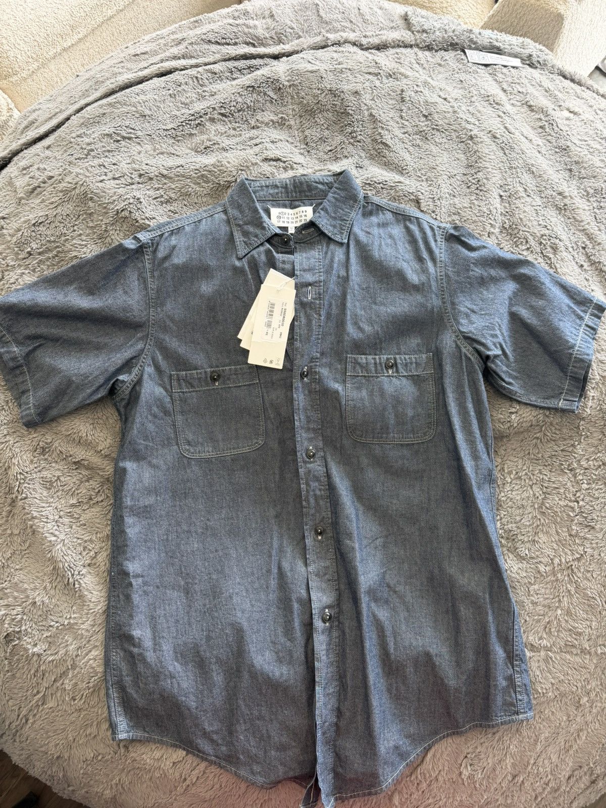 Maison Margiela Maison Margiela Chambray Button Up Shirt Size 41 Size US S / EU 44-46 / 1 - 6 Thumbnail