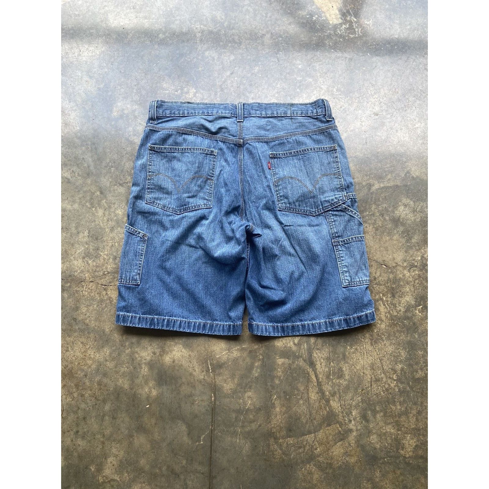 Levi's Crazy Vintage Baggy Y2K Levis Carpenter Jorts Size 38 Size US 38 / EU 54 - 1 Thumbnail