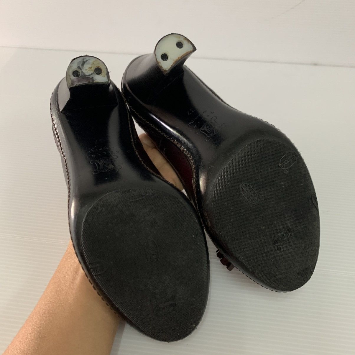 Celine Celine Leather Heels Size US 7 / IT 37 - 8 Thumbnail