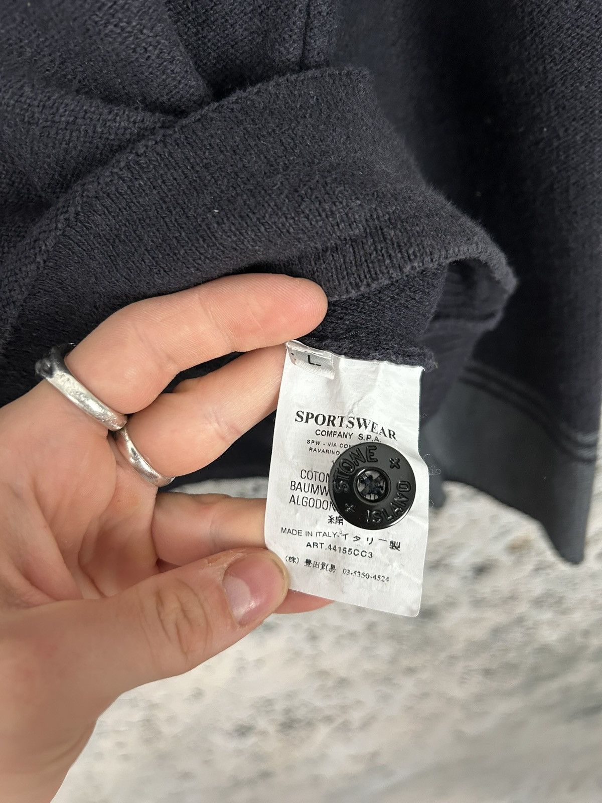 Stone Island Vintage Stone Island 90s Archive Polo Sweater Rare Designer Size US L / EU 52-54 / 3 - 8 Thumbnail