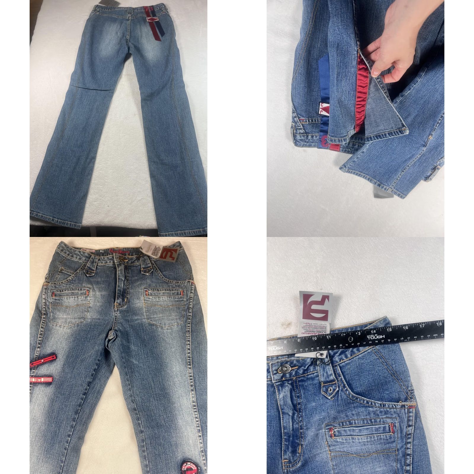 Pepe Jeans Pepe Jeans Carly Jeans Womens 31 Blue Medium Wash Low Rise Straight Ankle Zip Jeans Size 24" / US 00 / IT 34 - 9 Thumbnail