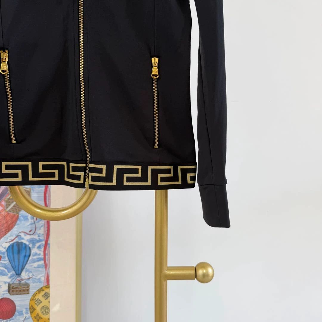 Versace Versace Black Hooded Jacket Size 2 Size XS / US 0-2 / IT 36-38 - 4 Thumbnail