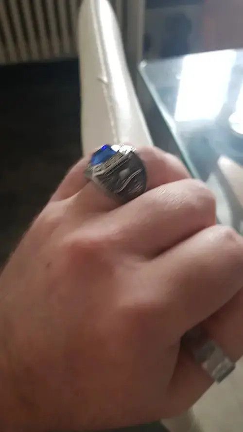 Other Stainless Cool West Cowboy Green Stone Newest Ring Size ONE SIZE - 3 Thumbnail