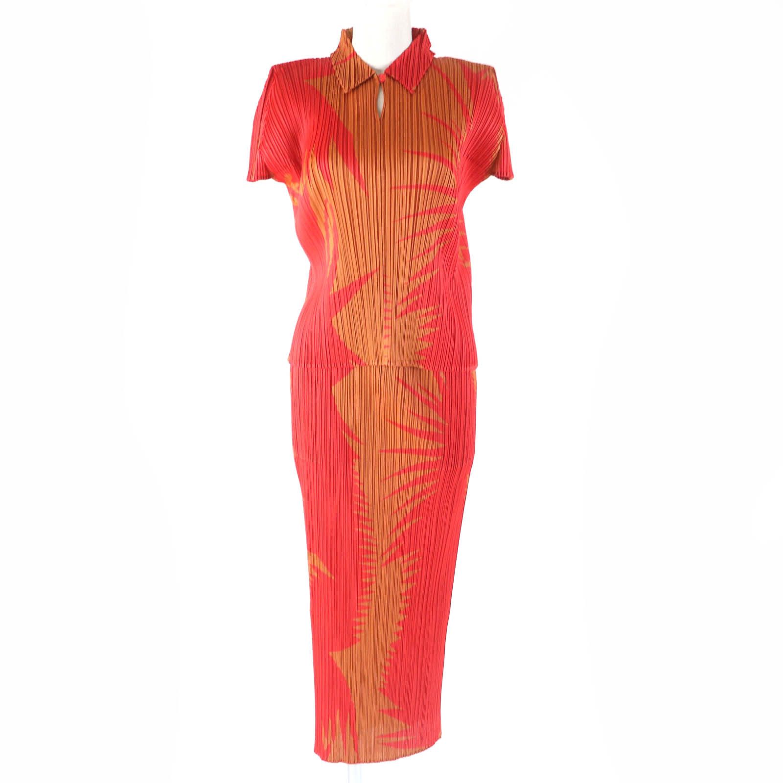 Issey Miyake Issey Miyake PLEATS PLEASE Two-Piece Set Polyester Set Others Suits DUTY FREE for USA Size ONE SIZE - 1 Thumbnail