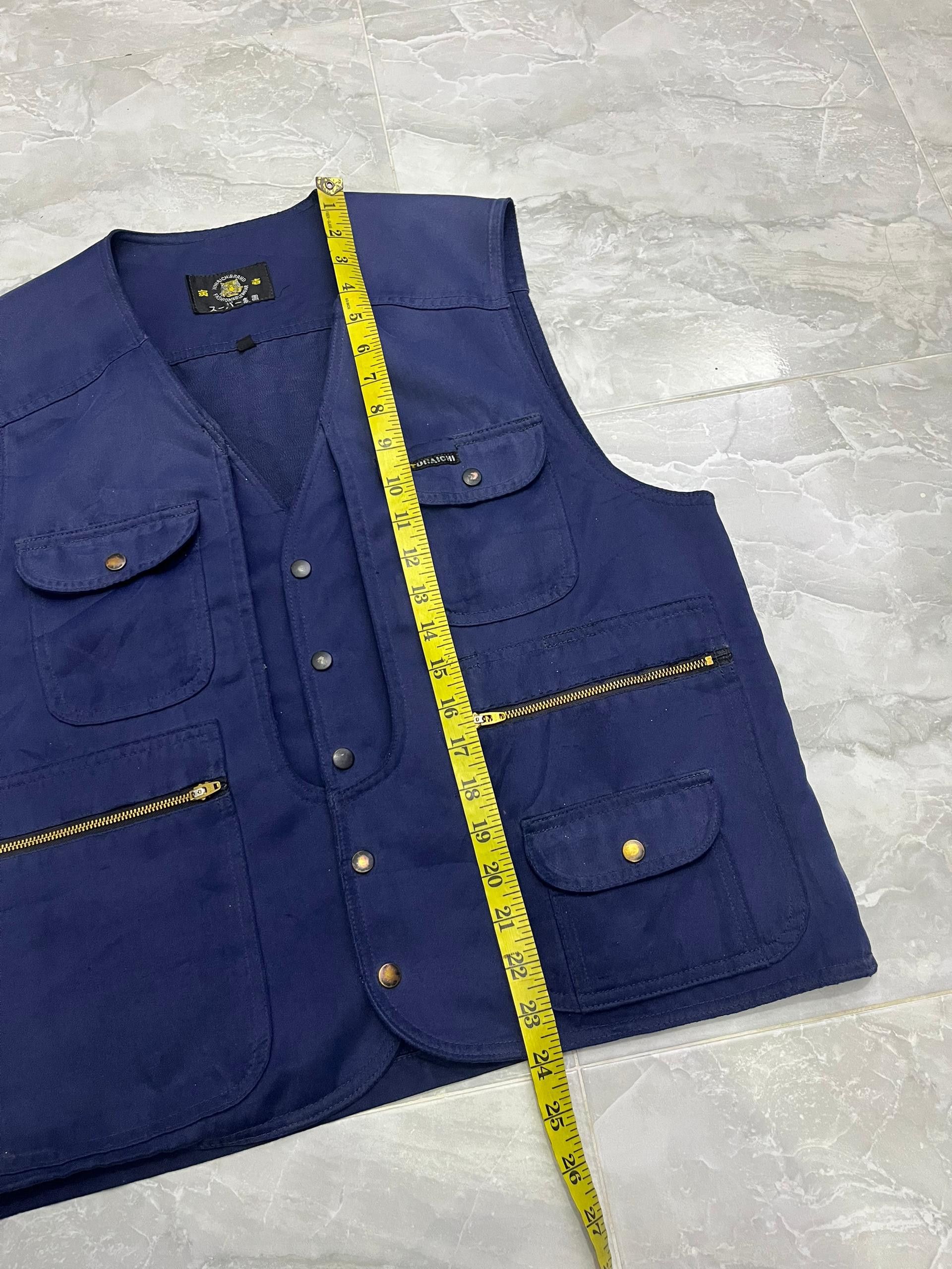 Japanese Brand Toraichi Japanese Workwear Utility Vest Indigo Size US M / EU 48-50 / 2 - 10 Thumbnail
