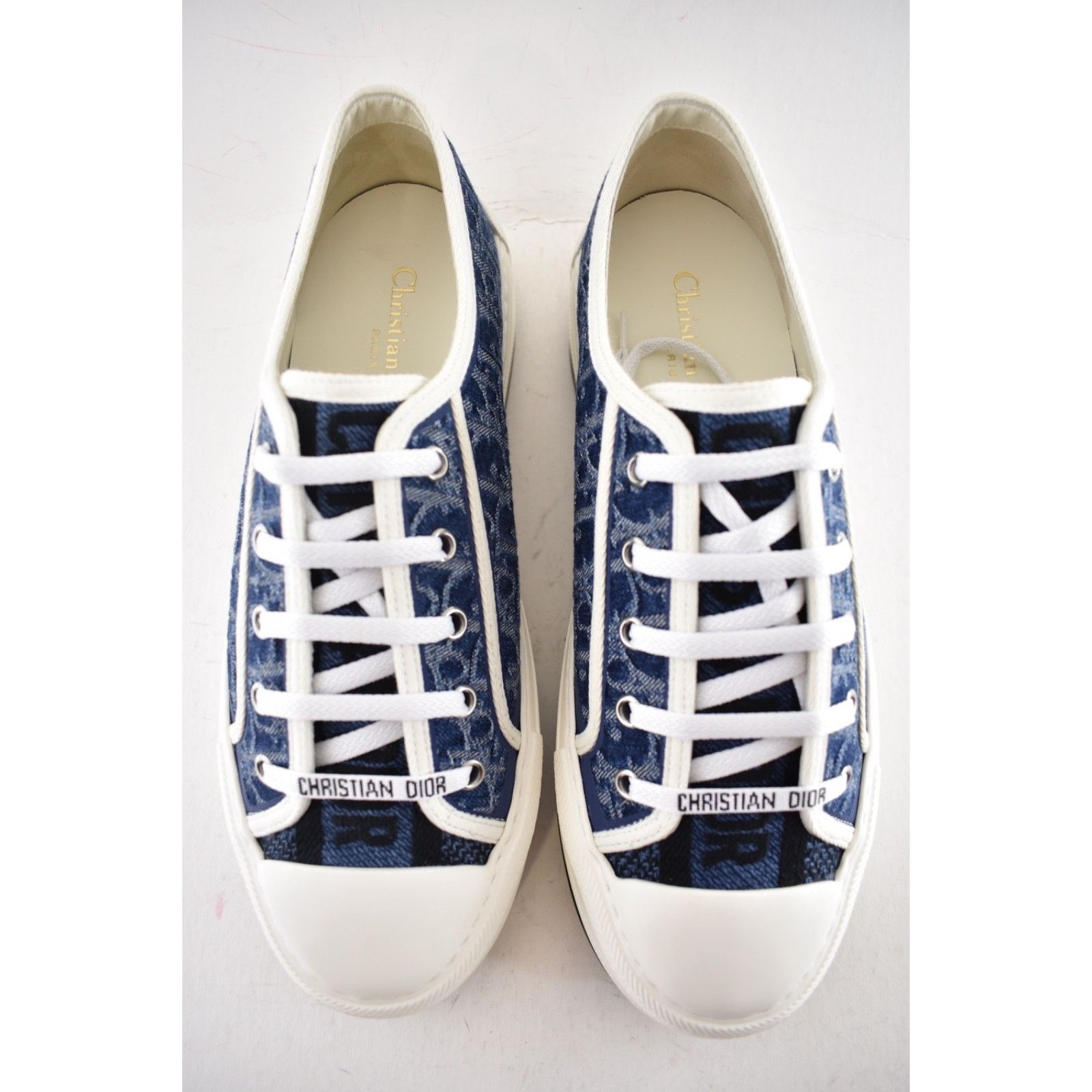 Dior Dior Walk'N'Dior Denim Logo Flat Low Platform Sneaker 41 Size US 11 / IT 41 - 13 Thumbnail