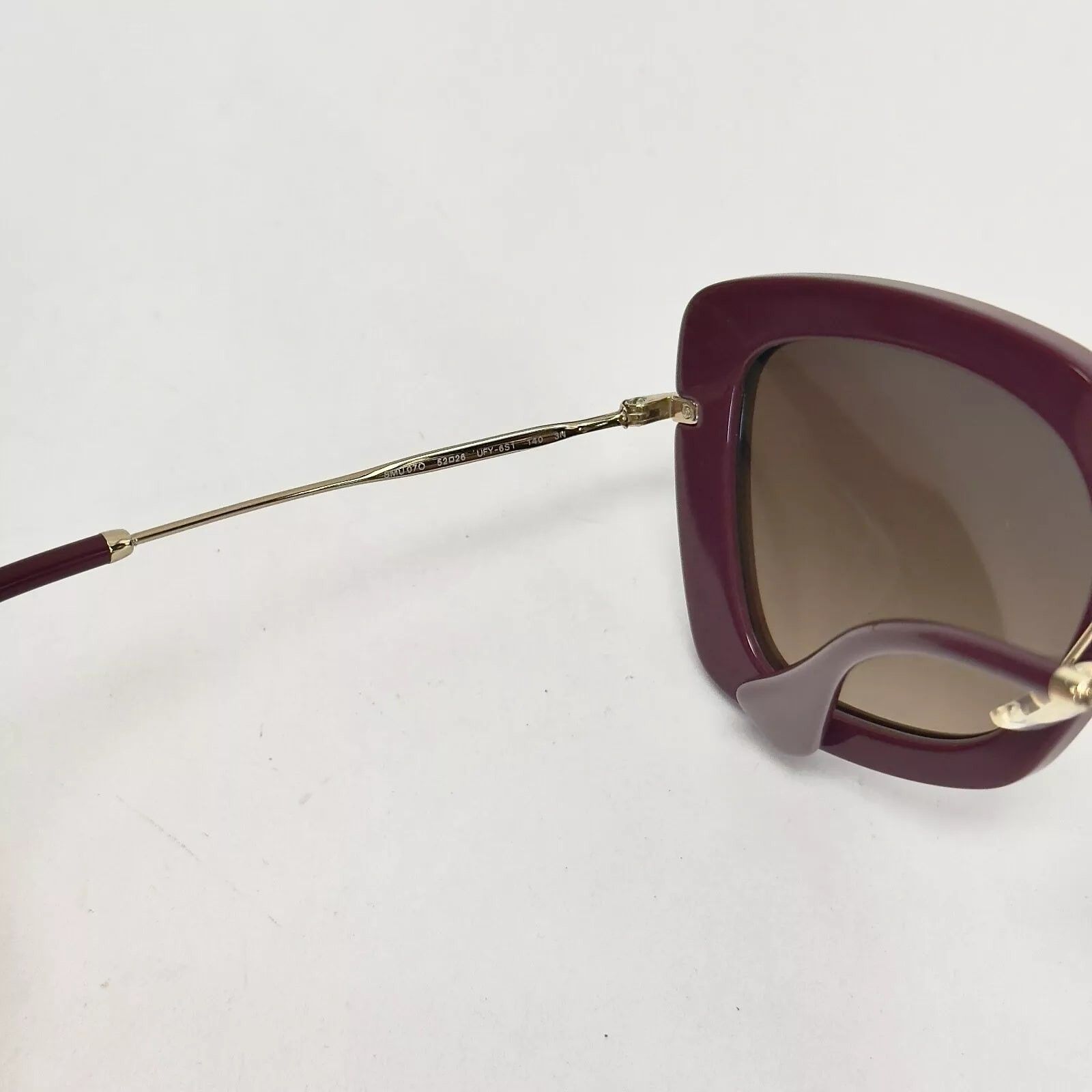 Miu Miu MIU MIU NOIR 07O Foil Purple Square Sunglasses SMU07O Size ONE SIZE - 4 Thumbnail