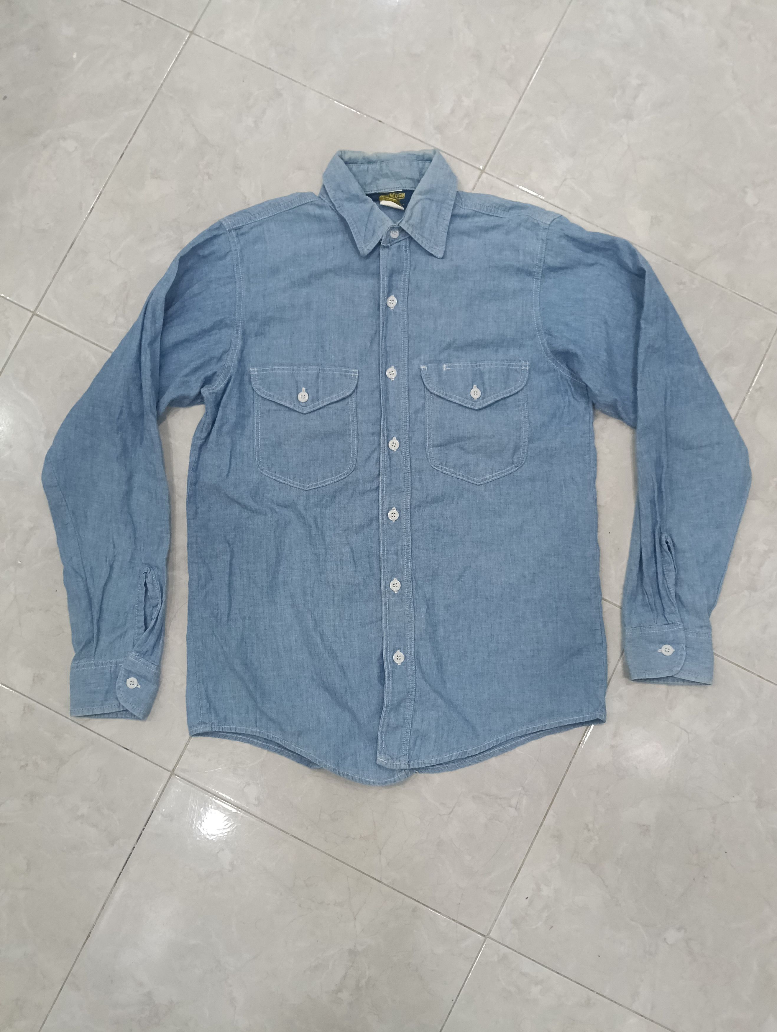 Oshkosh True Vintage 70s Osh Kosh Like USN Chambray Size US M / EU 48-50 / 2 - 1 Thumbnail