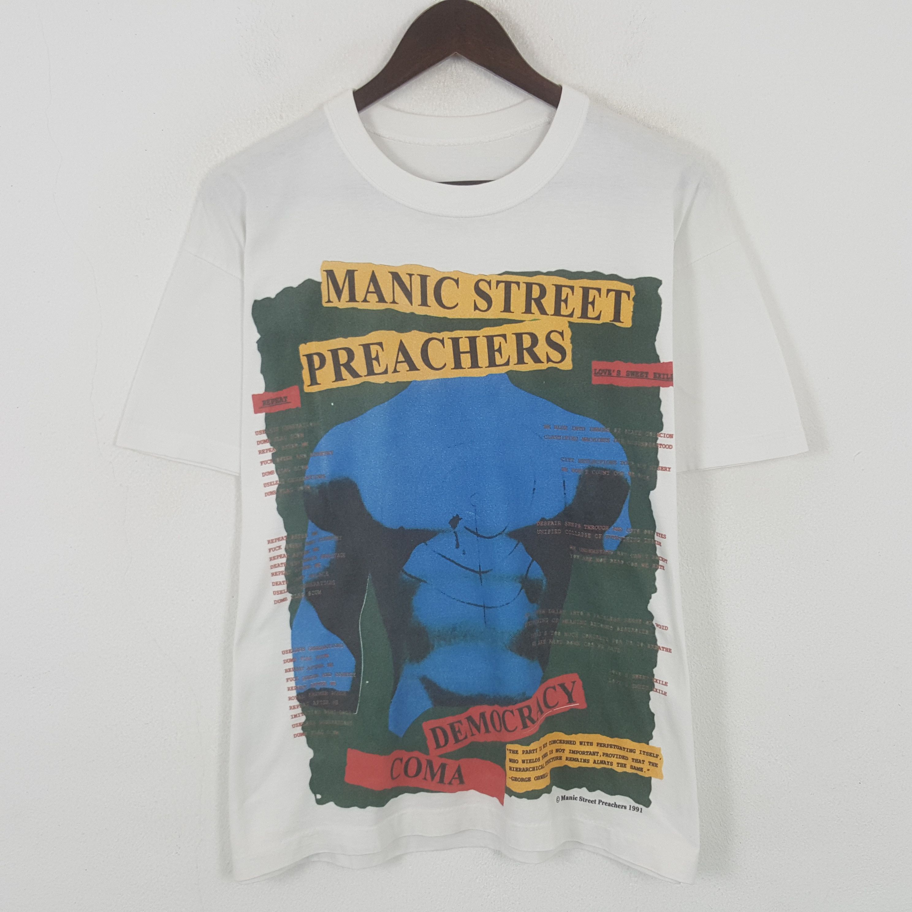 Band Tees Vintage 1991 Manic Street Preachers American Band T-shirt Size US L / EU 52-54 / 3 - 1 Thumbnail