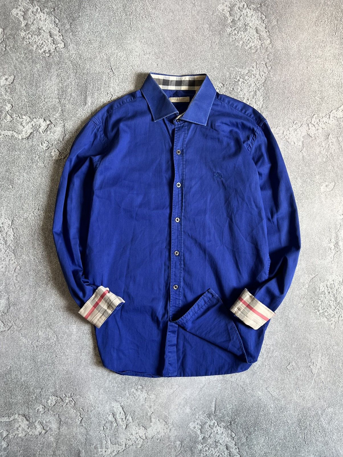 Burberry Brit Button Up Cotton Shirt Long Sleeve Size L