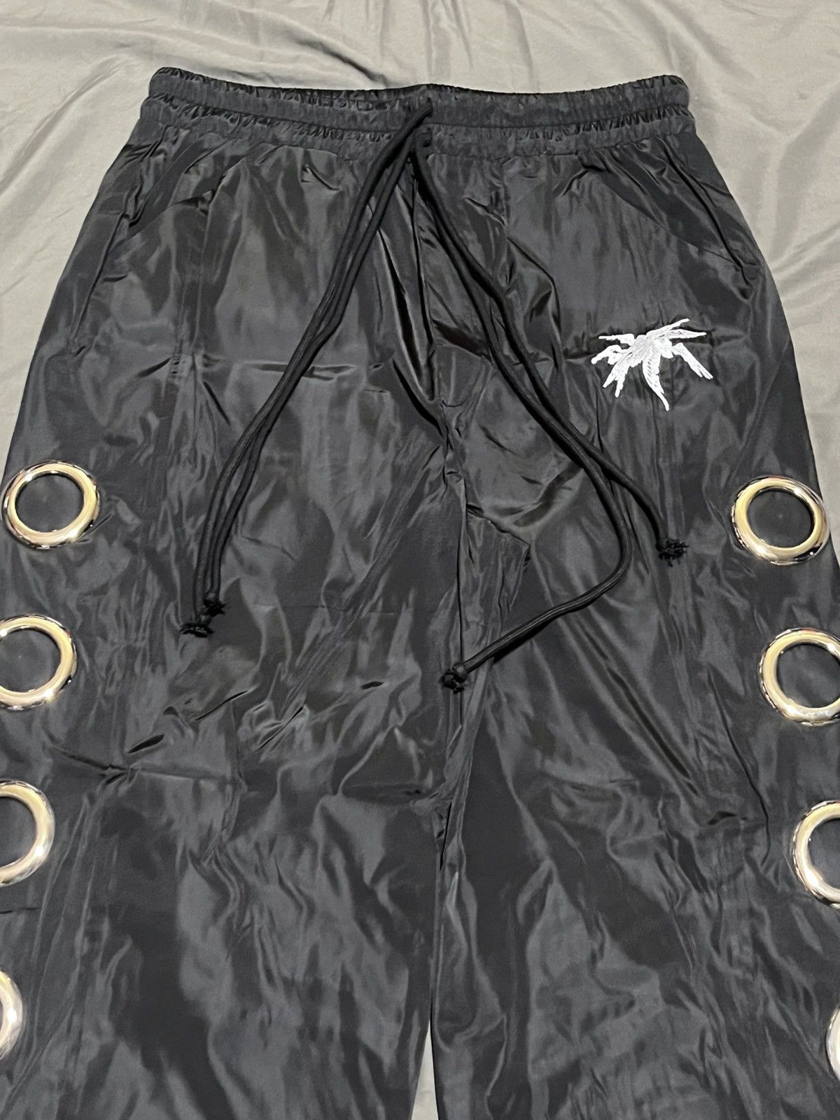 Other Black WorkingOnEscaping Track Pants Size US 32 / EU 48 - 2 Thumbnail