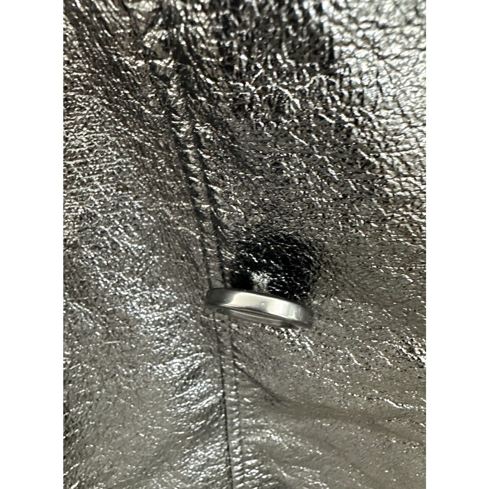 Doublet Hanna & Gracie Womens Jacket Size 6 Black Faux Leather Double Breasted Jacket Women's Black Faux Leather Size 6 90s Classic Size M / US 6-8 / IT 42-44 - 4 Thumbnail