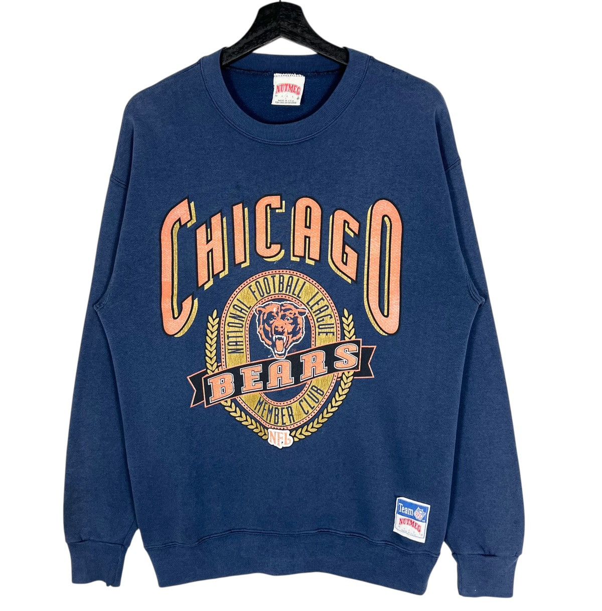 NFL Vintage 90s Chicago Bears Sweatshirt Size US L / EU 52-54 / 3 - 1 Thumbnail