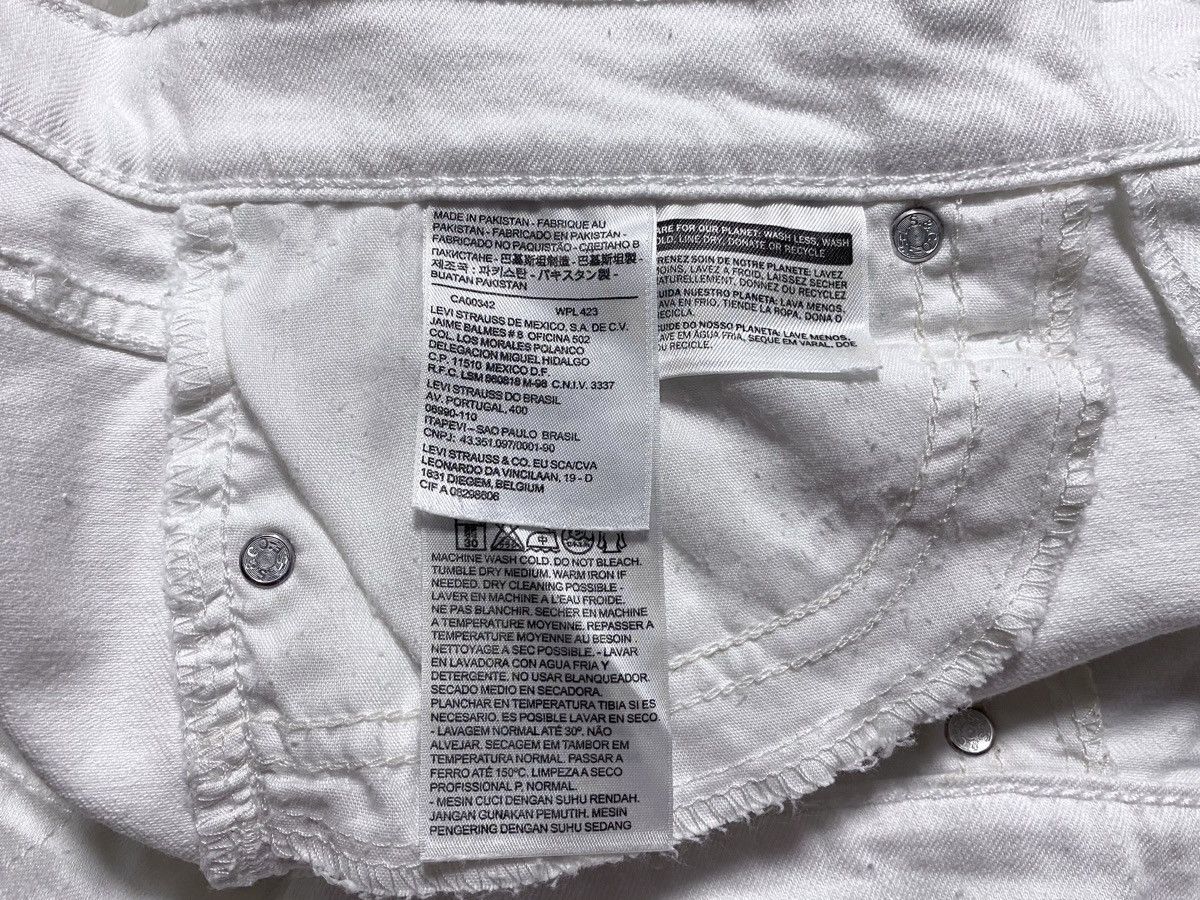 Levi's Vintage Clothing Levi’s 524 Skinny Strip Stitched Torn Distressed Jeans Denim Size 29" - 14 Thumbnail