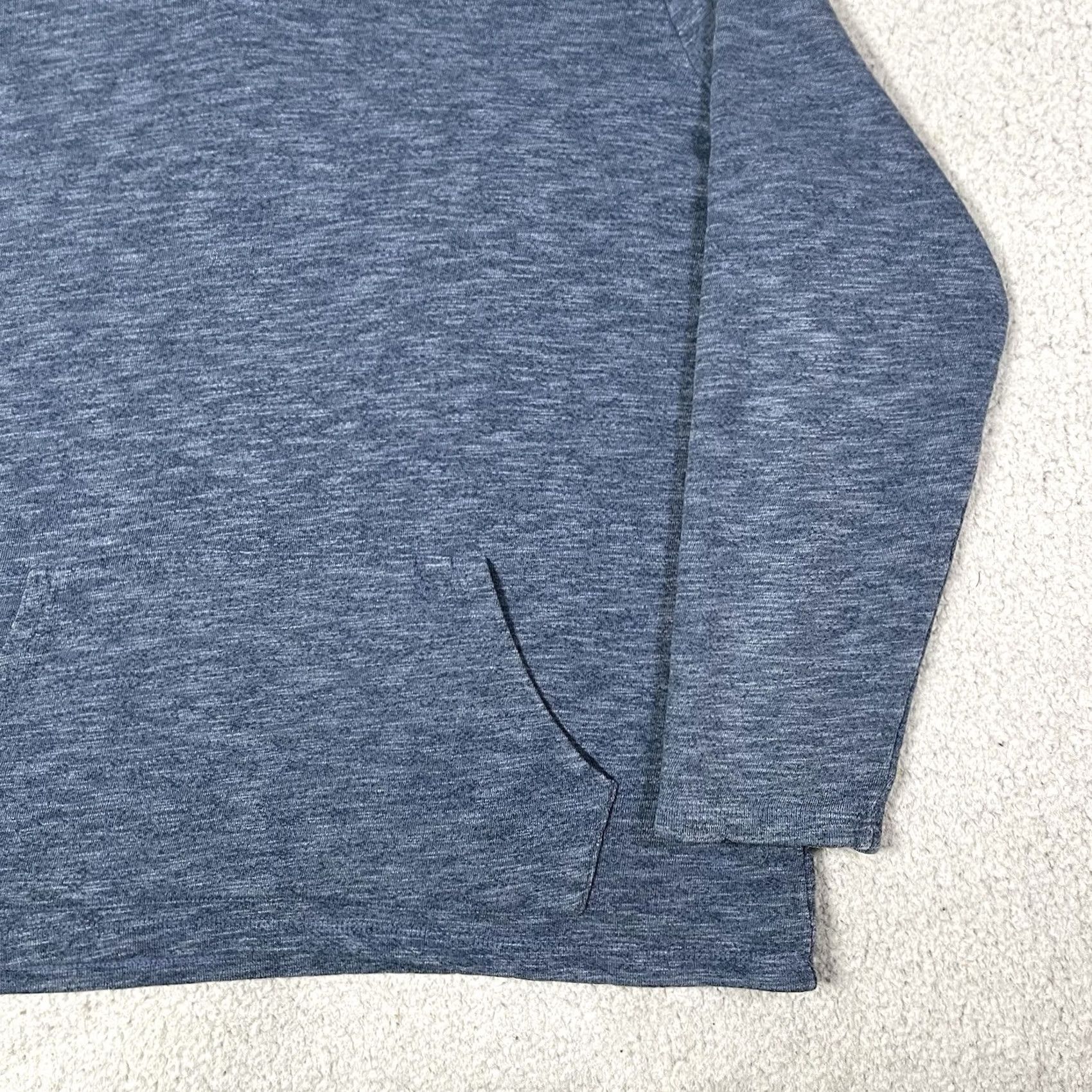 Marine Layer Marine Layer Hoodie Mens L Blue Pullover Beach Surf Sweatshirt Terry Button Hoodie Men L Blue Contact Logo All Seasons Pockets Size US L / EU 52-54 / 3 - 3 Thumbnail