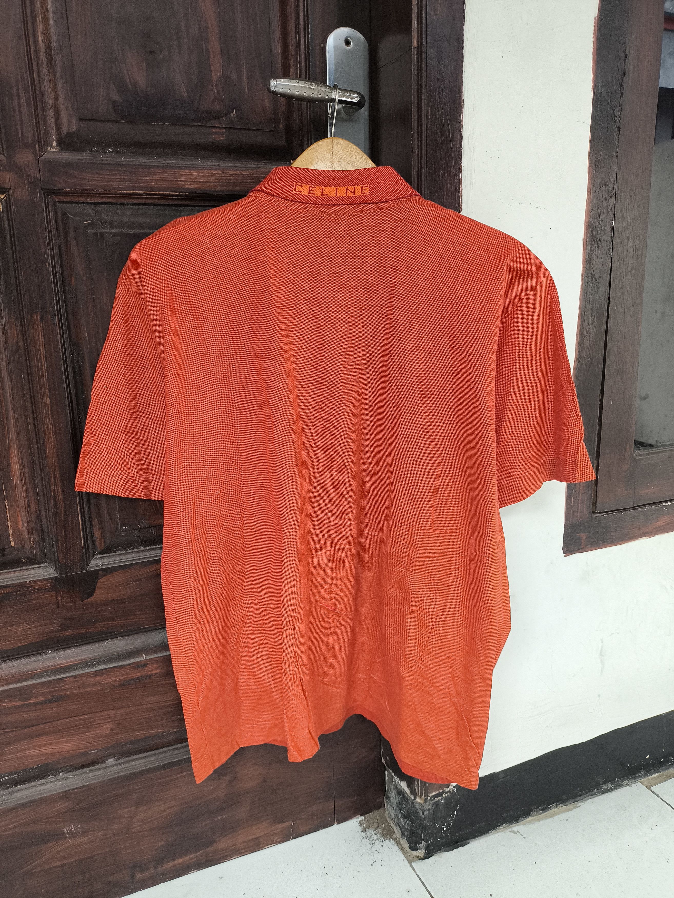 Celine Vtg CELINE homme polo shirt logo Size US M / EU 48-50 / 2 - 2 Thumbnail