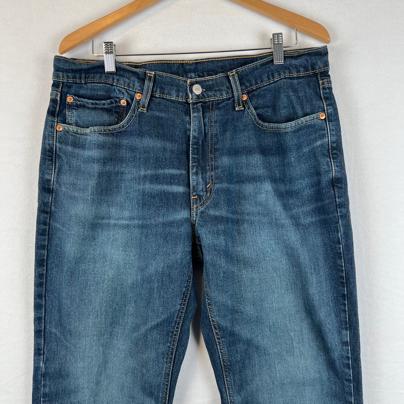 Levi's Levis 541 Jeans Mens 35x30 Blue Athletic Tapered Denim Size US 35 - 2 Thumbnail