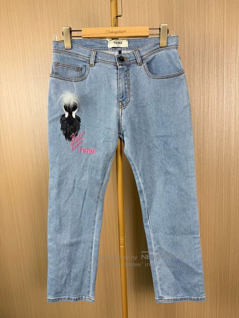 Fendi Fendi Limited edition Karl Lagerfeld denim jeans Size 42" / US 20 - 1 Thumbnail
