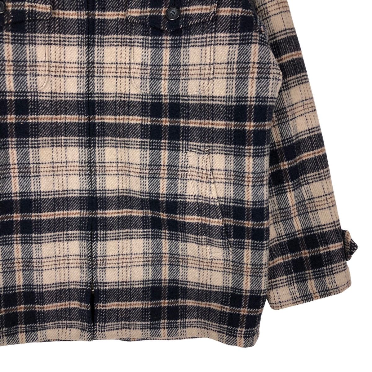 Japanese Brand 📌VINTAGE WORK CHORE ZIPPER JACKET BOSSINI TARTAN DESIGN Size US M / EU 48-50 / 2 - 10 Thumbnail