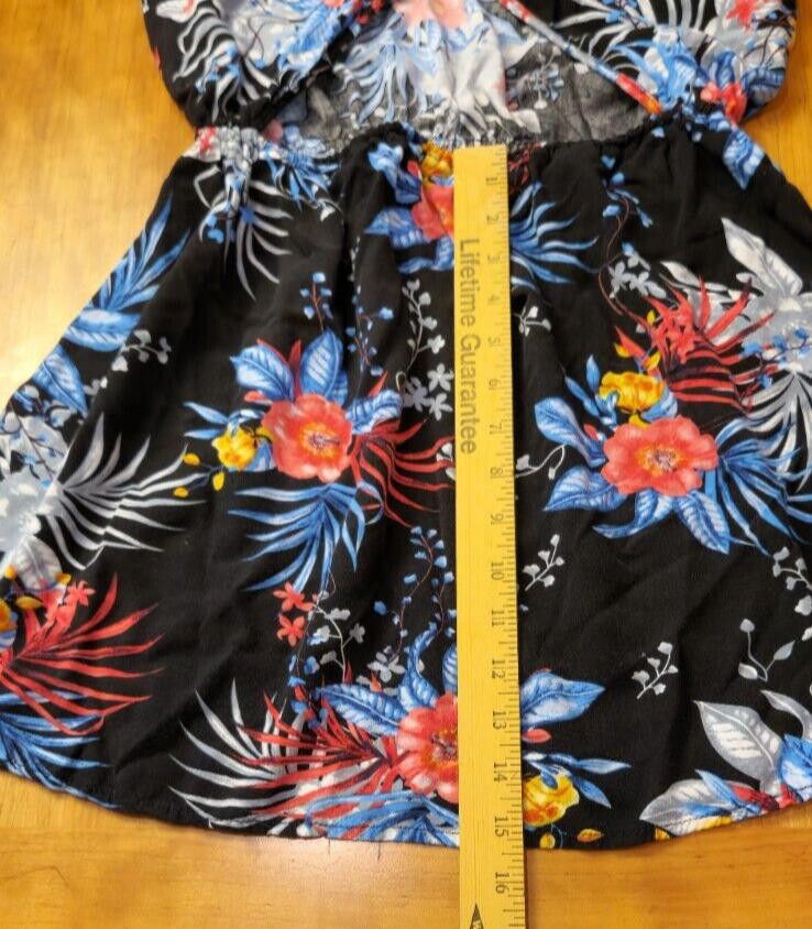 Designer Evolve Designs Size Small Midi Dress Blue Tropical Stretch Size S / US 4 / IT 40 - 7 Thumbnail