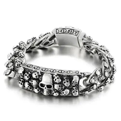 Japanese Brand × Jewelry Retro Skull Bracelets Size ONE SIZE - 2 Thumbnail