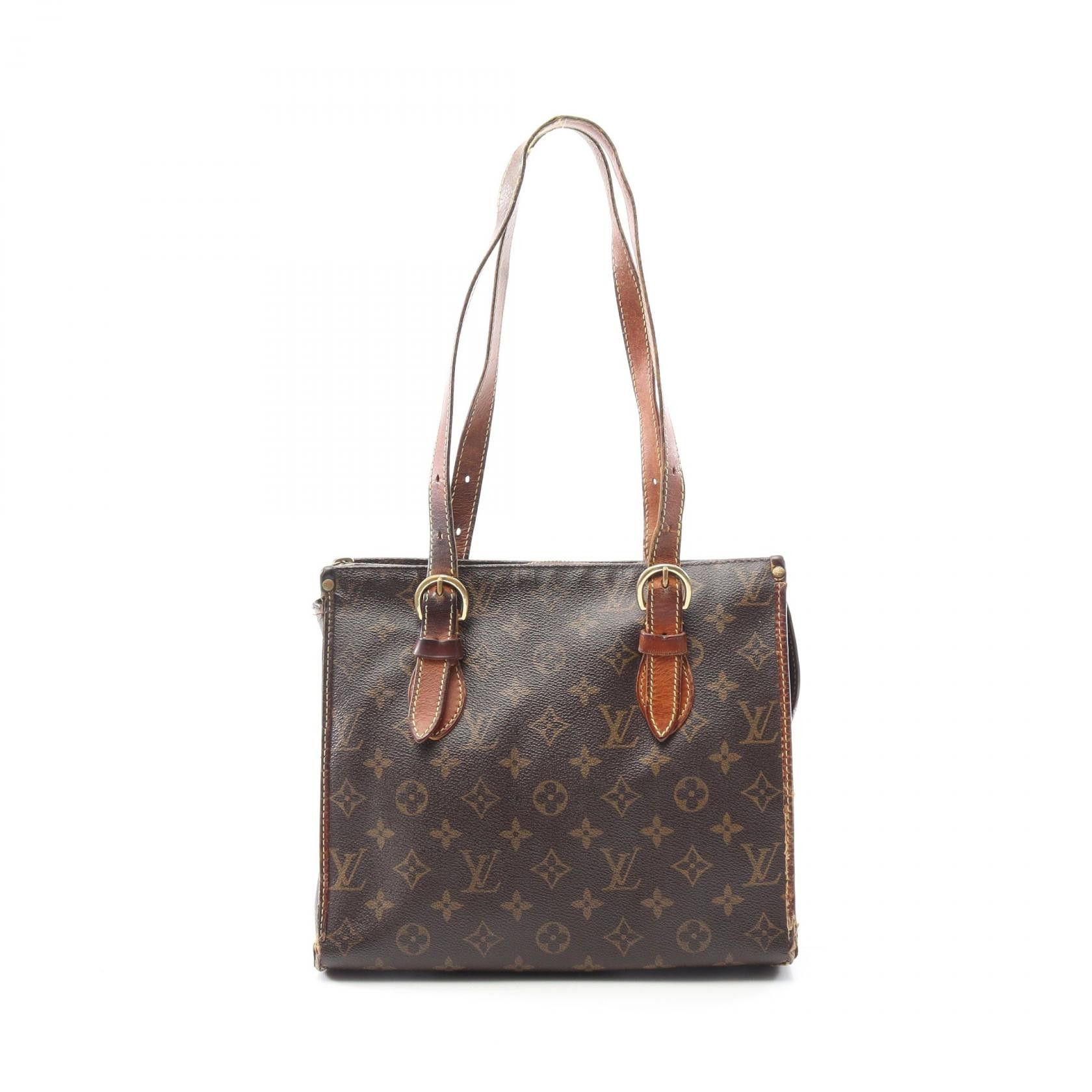Louis Vuitton Louis Vuitton Popincourt Monogram Coated Canvas Tote Bag Canvas Tote Bag M40007 in Brown, Women's