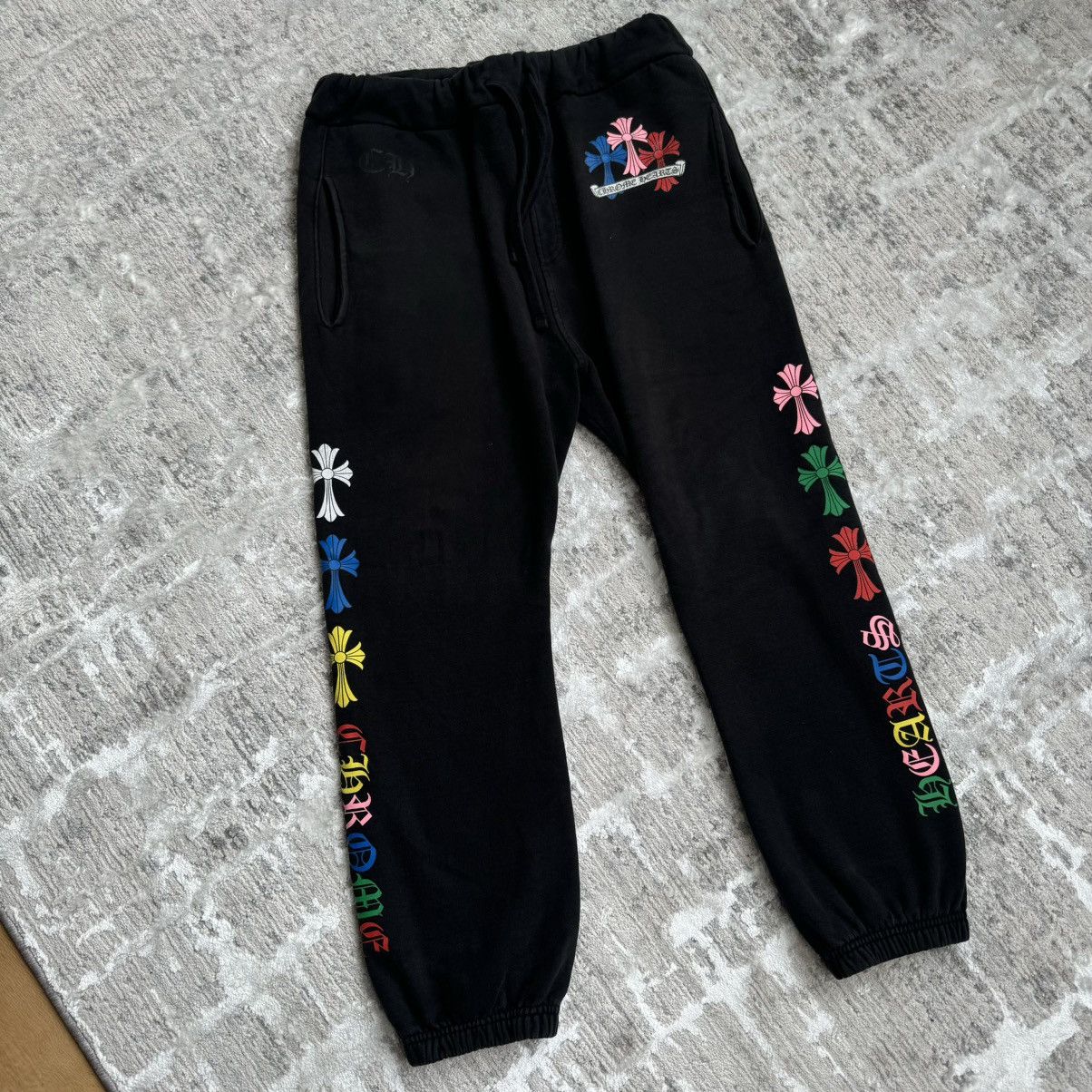 Cemetery cross multi-color sweatpants