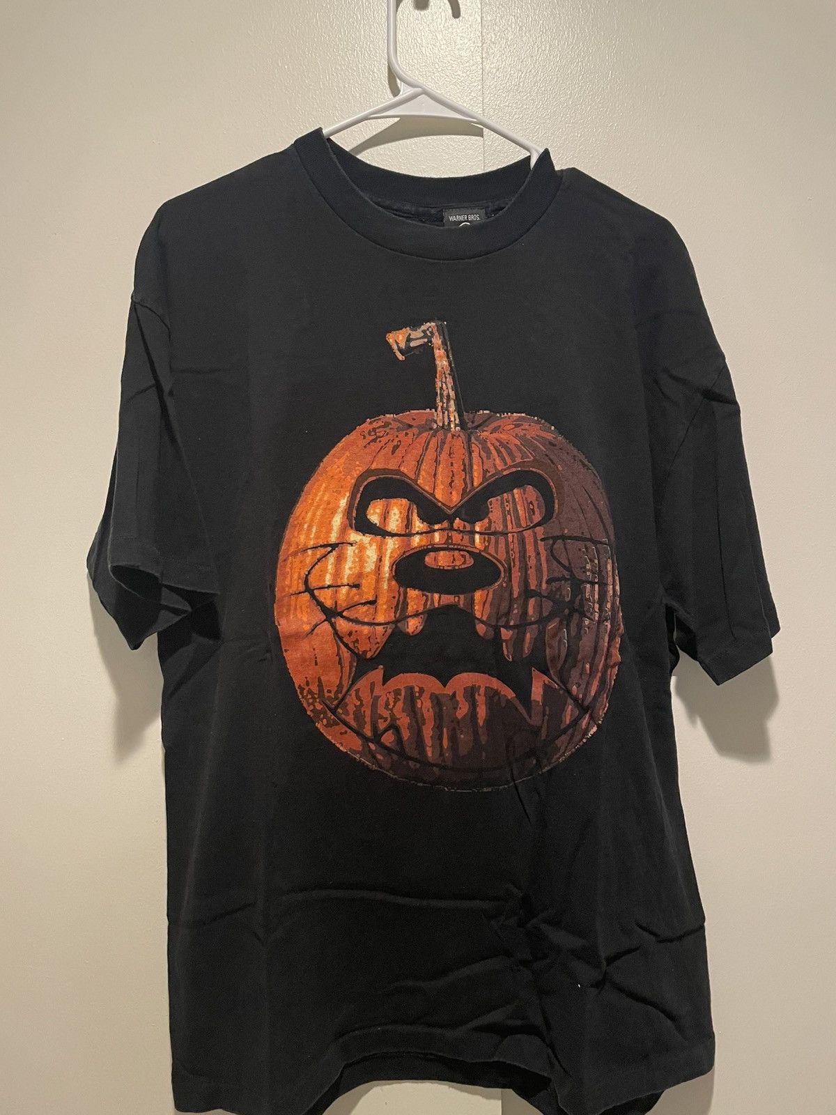 Warner Bros Vintage Tasmanian Devil pumpkin head shirt Size US XL / EU 56 / 4 - 1 Thumbnail