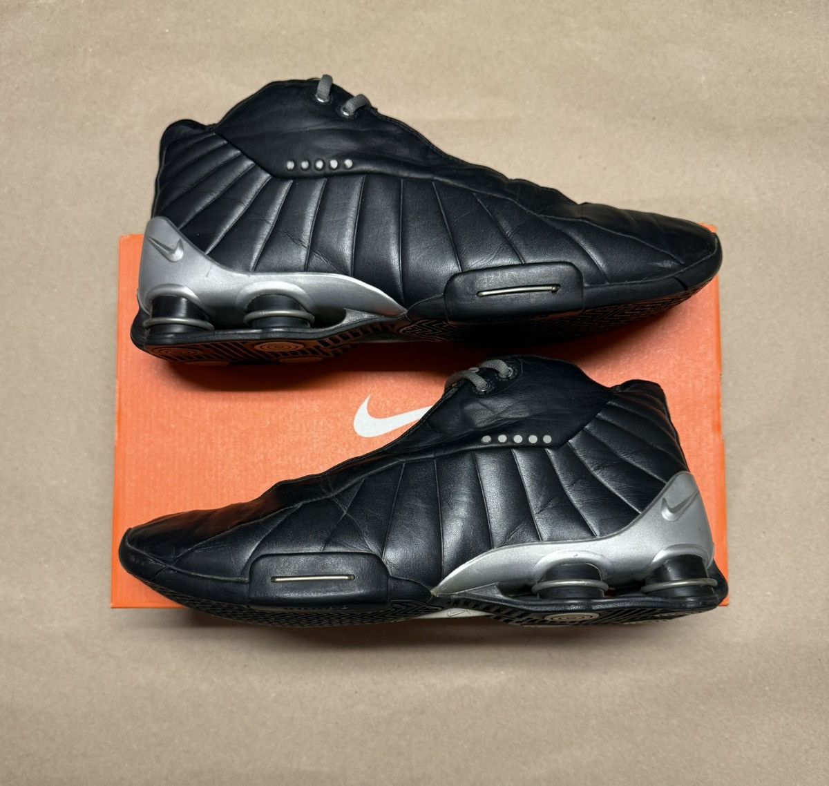 Nike Nike Shox BB4 Black Metallic Silver Mens size 14 Basketball! Size US 14 / EU 47 - 1 Thumbnail
