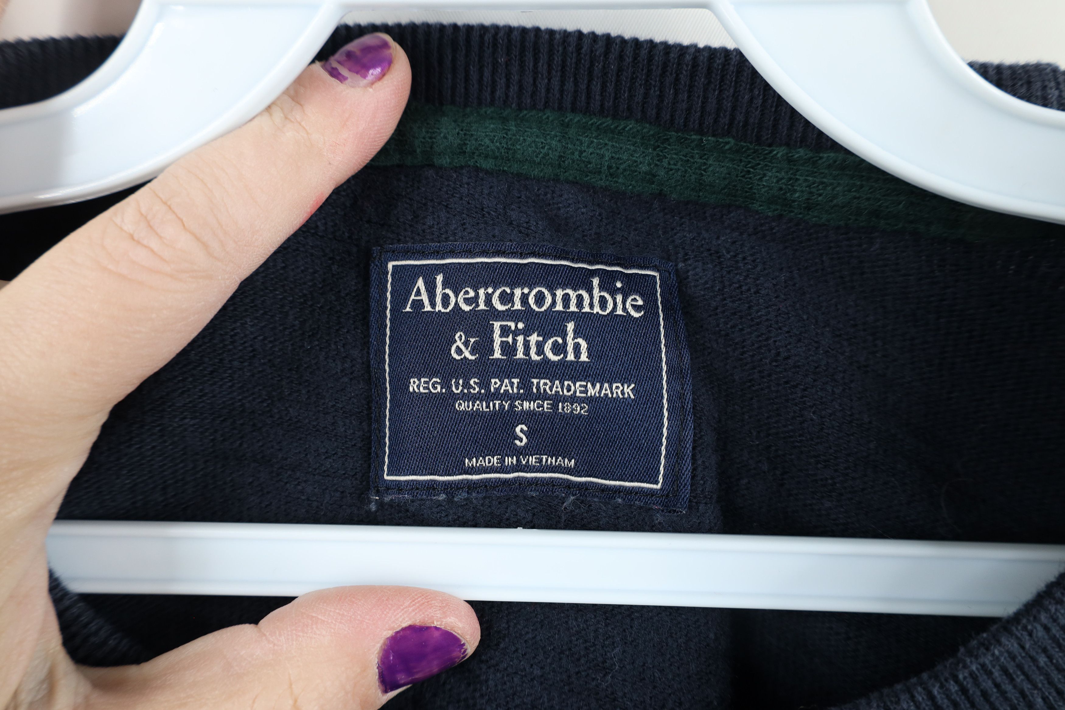 Abercrombie & Fitch Vintage Abercrombie & Fitch Block Knit Long Sleeve T-Shirt Size US S / EU 44-46 / 1 - 4 Thumbnail