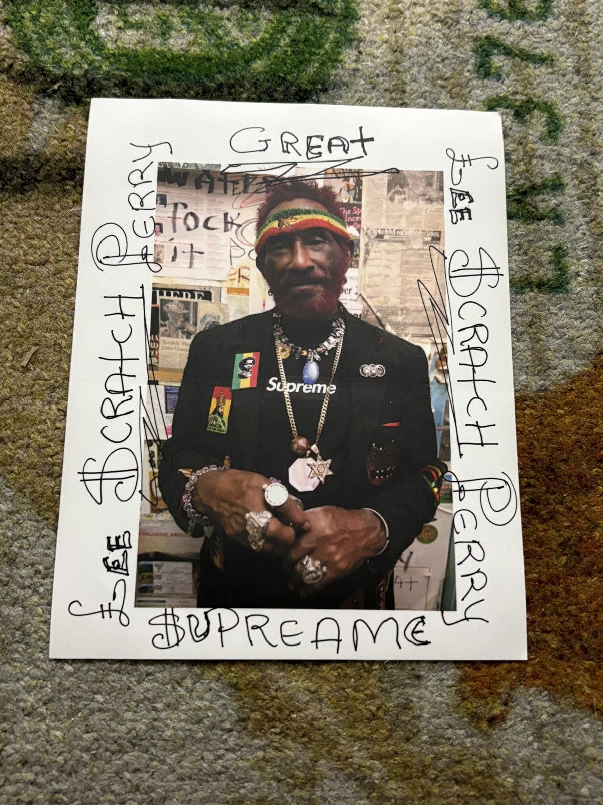 supreme Lee Scratch Perry ポスター Supreme Supreme Lee Scratch Perry Poster | Grailed