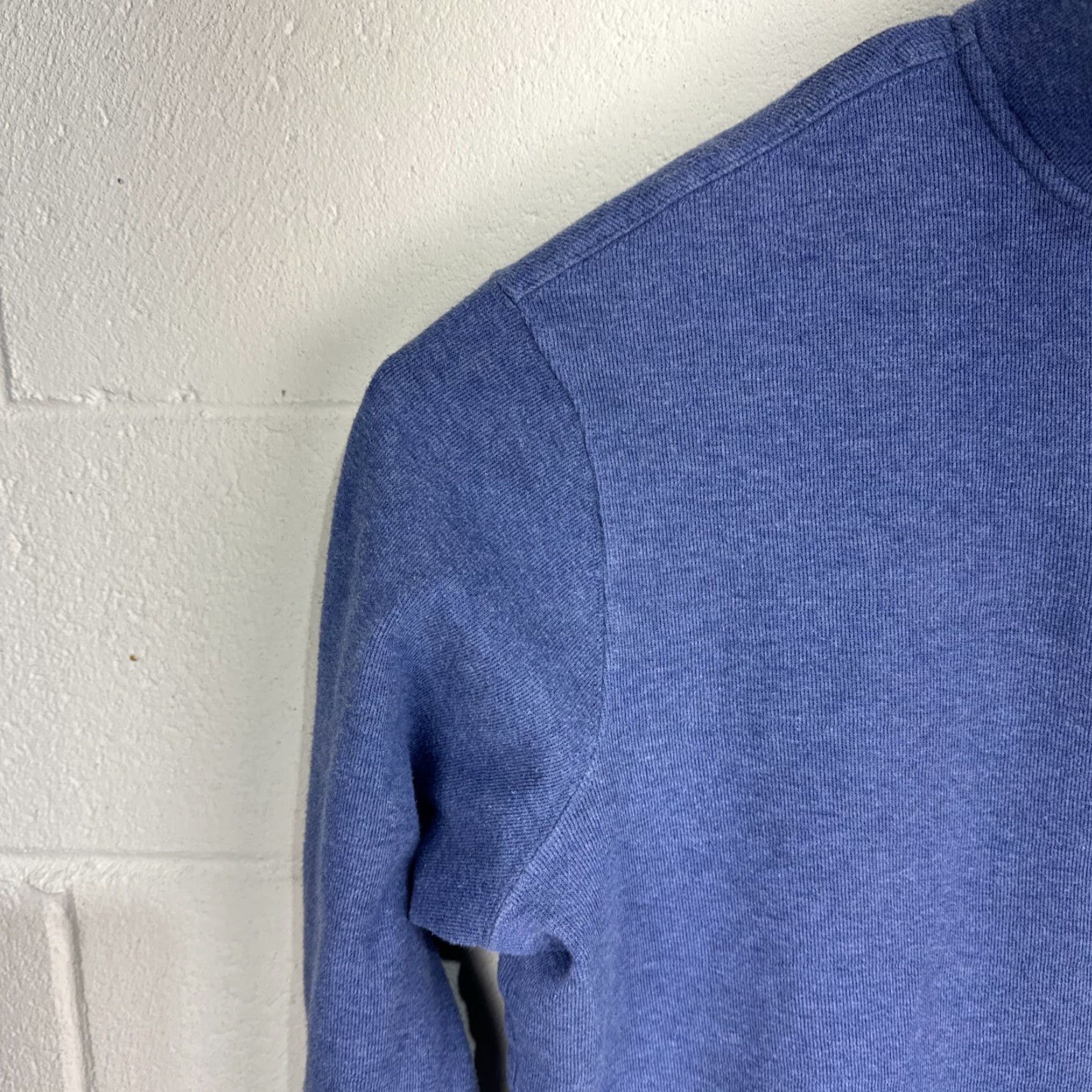 Ralph Lauren Polo Ralph Lauren Mens Sweater L 1/4 Zip Pullover Blue Polo Logo Knit Cotton Mock Neck Long Sleeve Slim Fit-Classic-Preppy Size US L / EU 52-54 / 3 - 4 Thumbnail