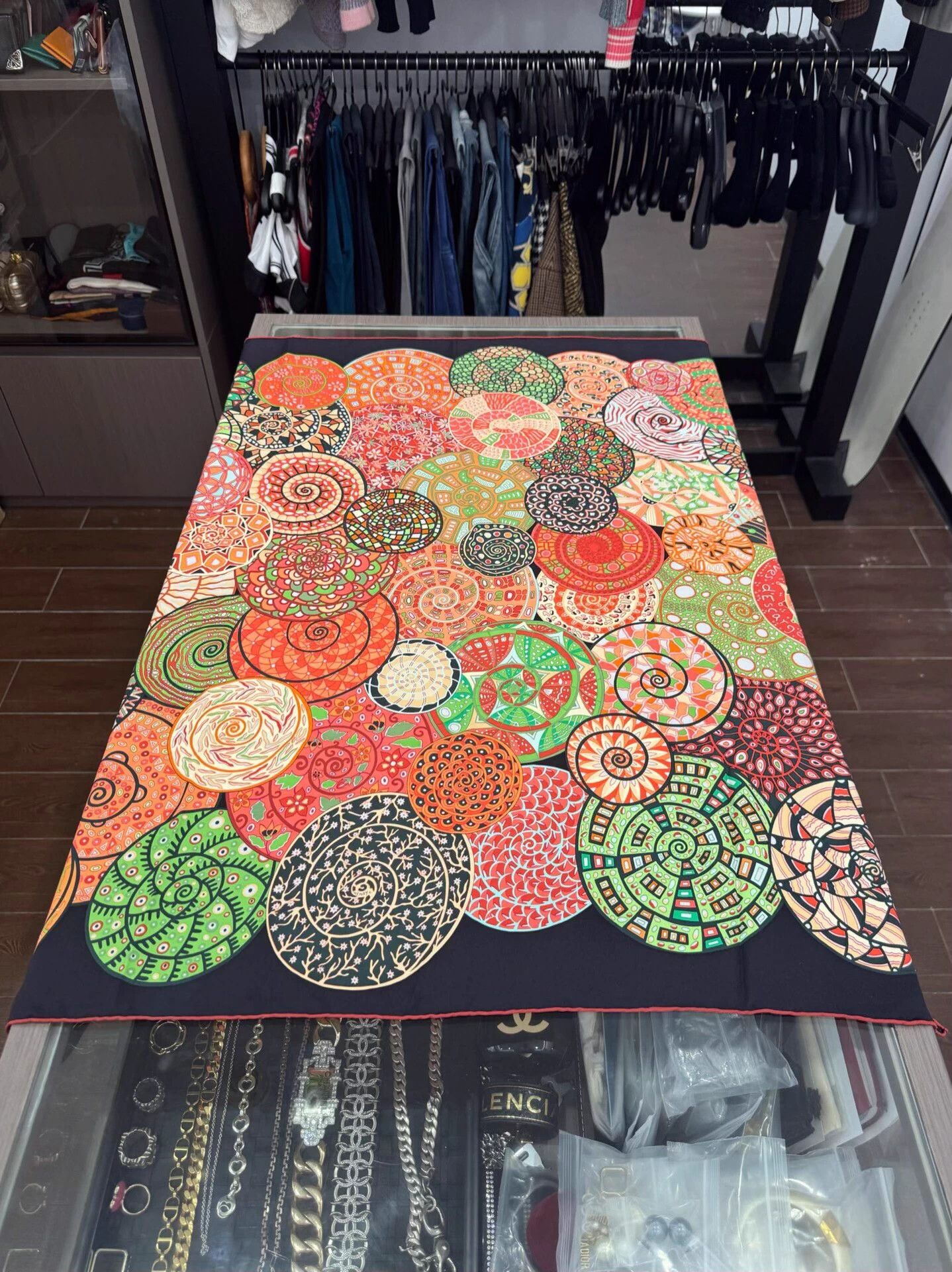 Hermes Hermes Snail Dream Colorful Snail Shell Logo Scarf Size ONE SIZE - 3 Thumbnail