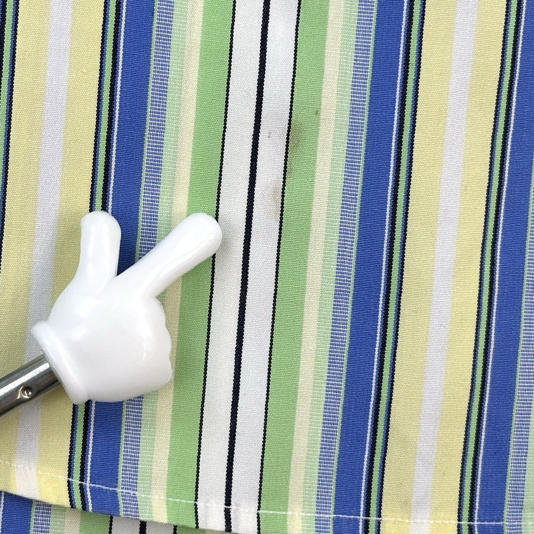 Polo Ralph Lauren VINTAGE Polo Ralph Lauren Shirt Mens L Green Blue Striped Regent Custom Fit Shirt Size US L / EU 52-54 / 3 - 5 Thumbnail
