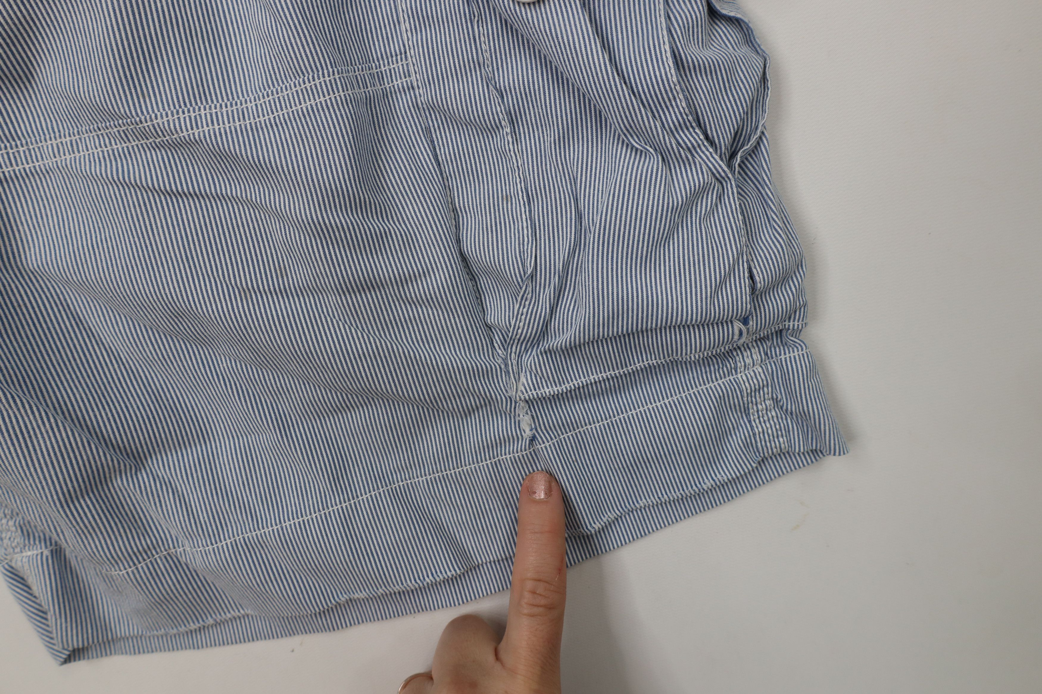 Ralph Lauren × Vintage Vintage Ralph Lauren Striped Heavyweight Cargo Shorts Size US 42 / EU 58 - 5 Thumbnail