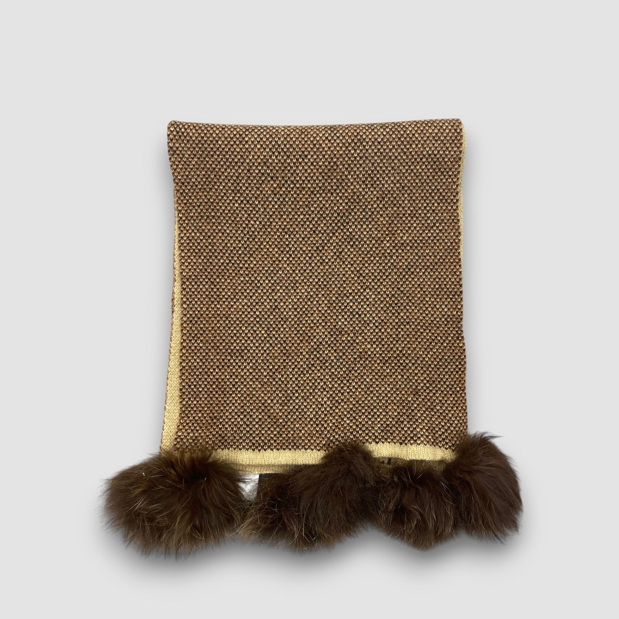 DAKS Vintage DAKS Scarf Muffler Wool Plaid Check Pom Pom Scarves Size ONE SIZE - 3 Thumbnail