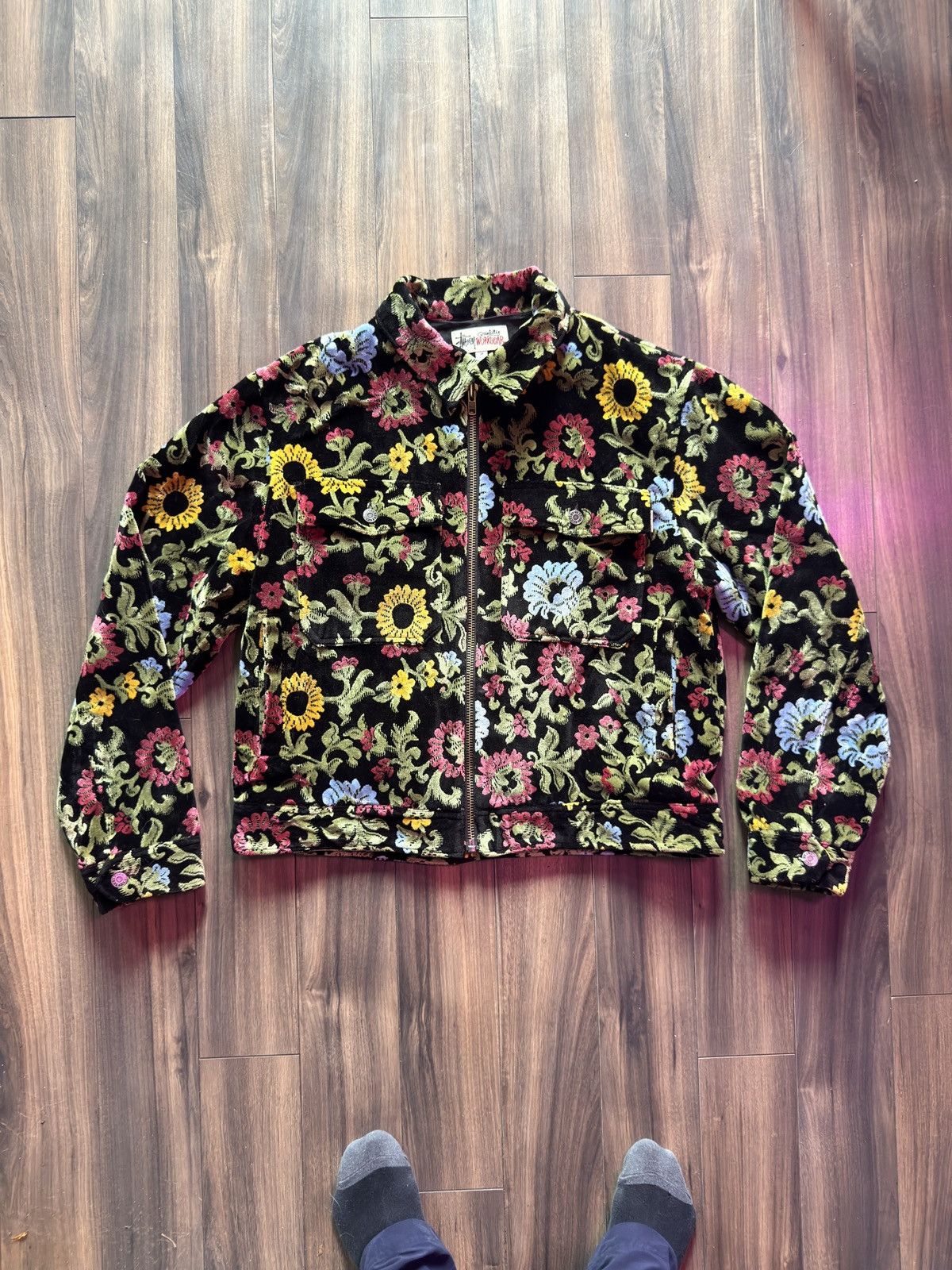 Stussy Floral Jacket | Grailed