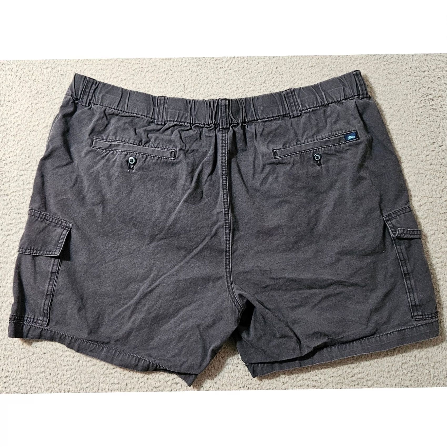 Tommy Bahama Tommy Bahama Shorts Mens Big 2X Blue 2XLB Relax Cargo Elastic Waist Drawstring Cotton Size US 39 - 3 Thumbnail