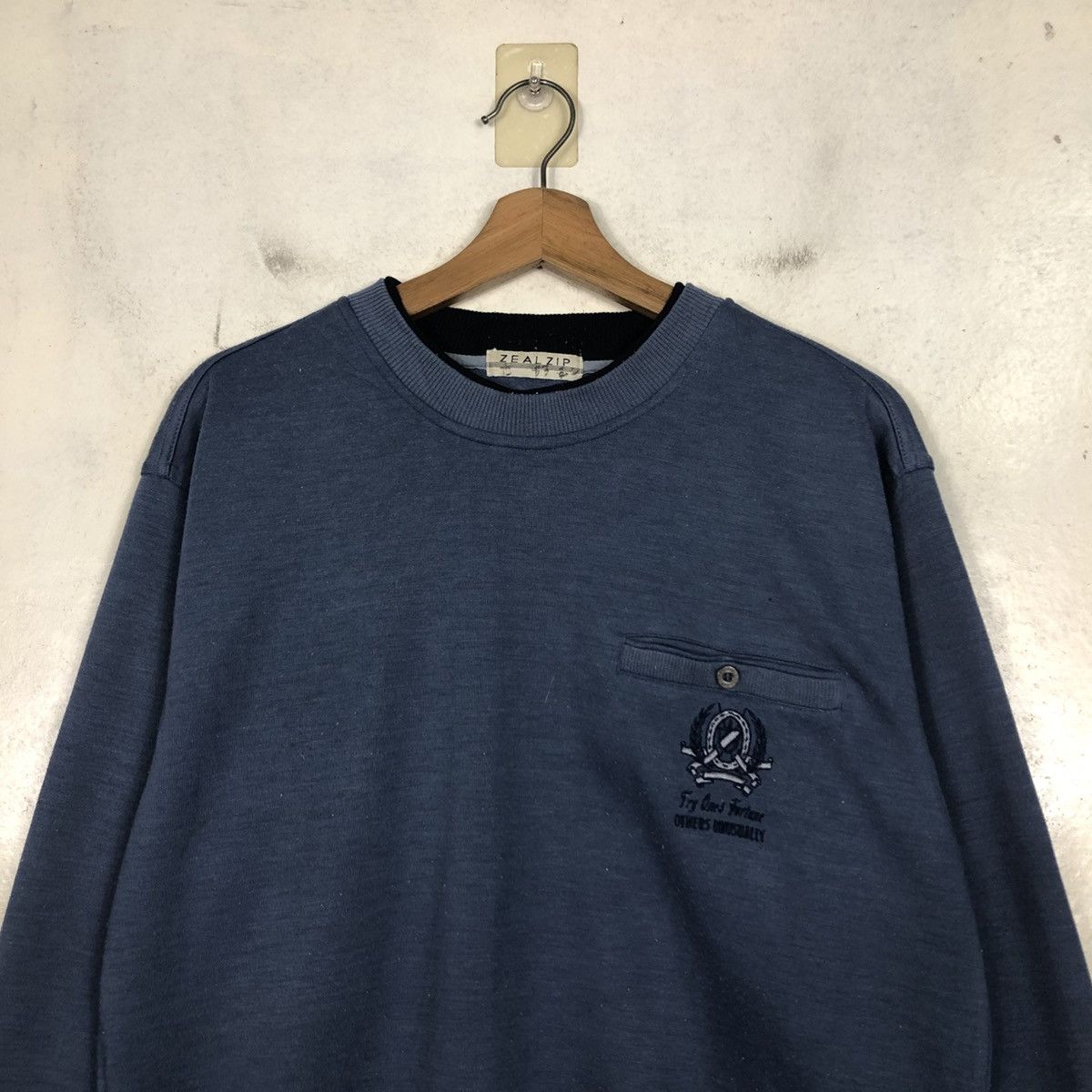 Japanese Brand 📌Vintage Sweatshirt Embroidery Zeal Zip Issey Miyake Size US M / EU 48-50 / 2 - 5 Thumbnail