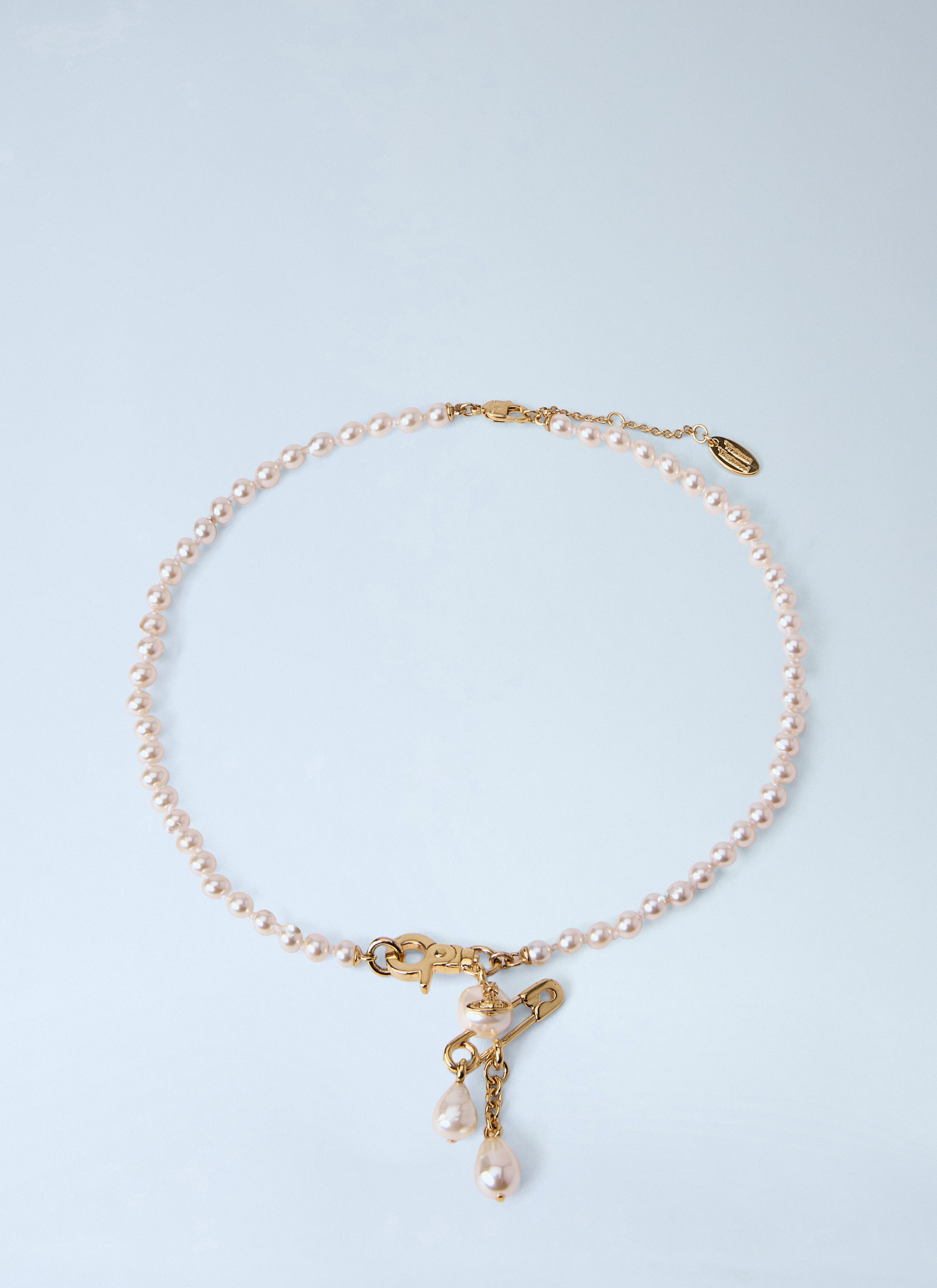 Vivienne Westwood Small Claude Pearl Necklace Size ONE SIZE - 1 Thumbnail
