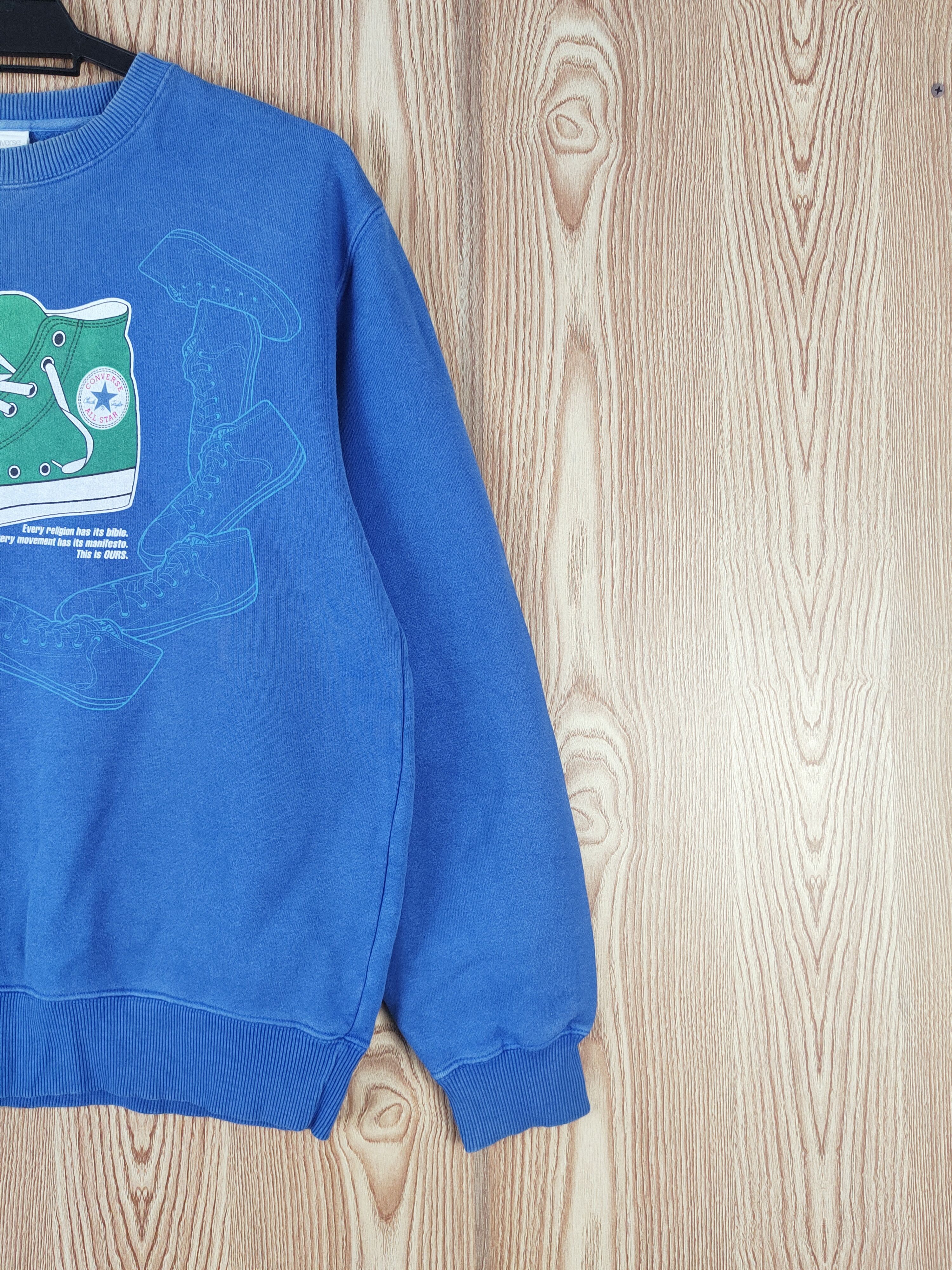 Converse Converse shoe vintage Blue Sweatshirts #W180 Size US L / EU 52-54 / 3 - 6 Thumbnail