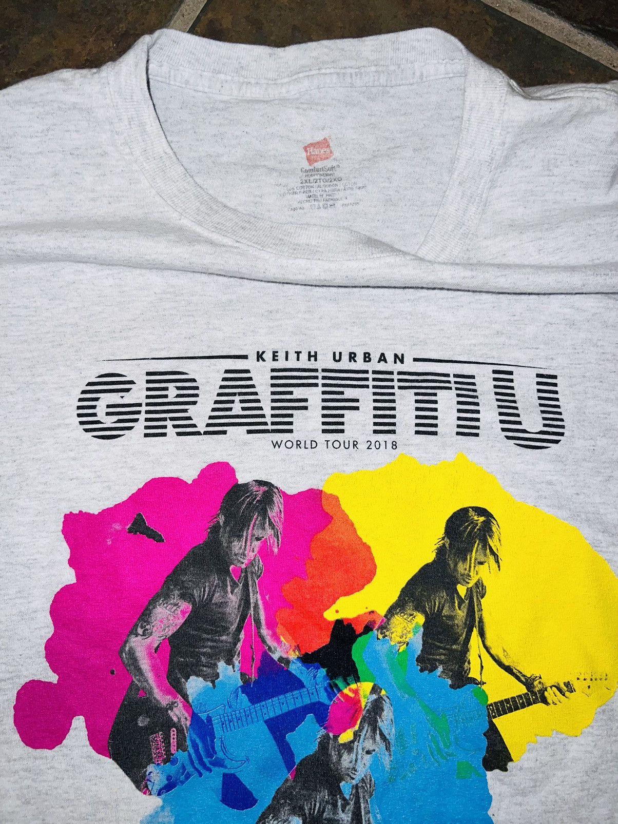 Band Tees × Vintage 2018 KEITH URBAN WORLD TOUR T-SHIRT Size US XXL / EU 58 / 5 - 5 Thumbnail