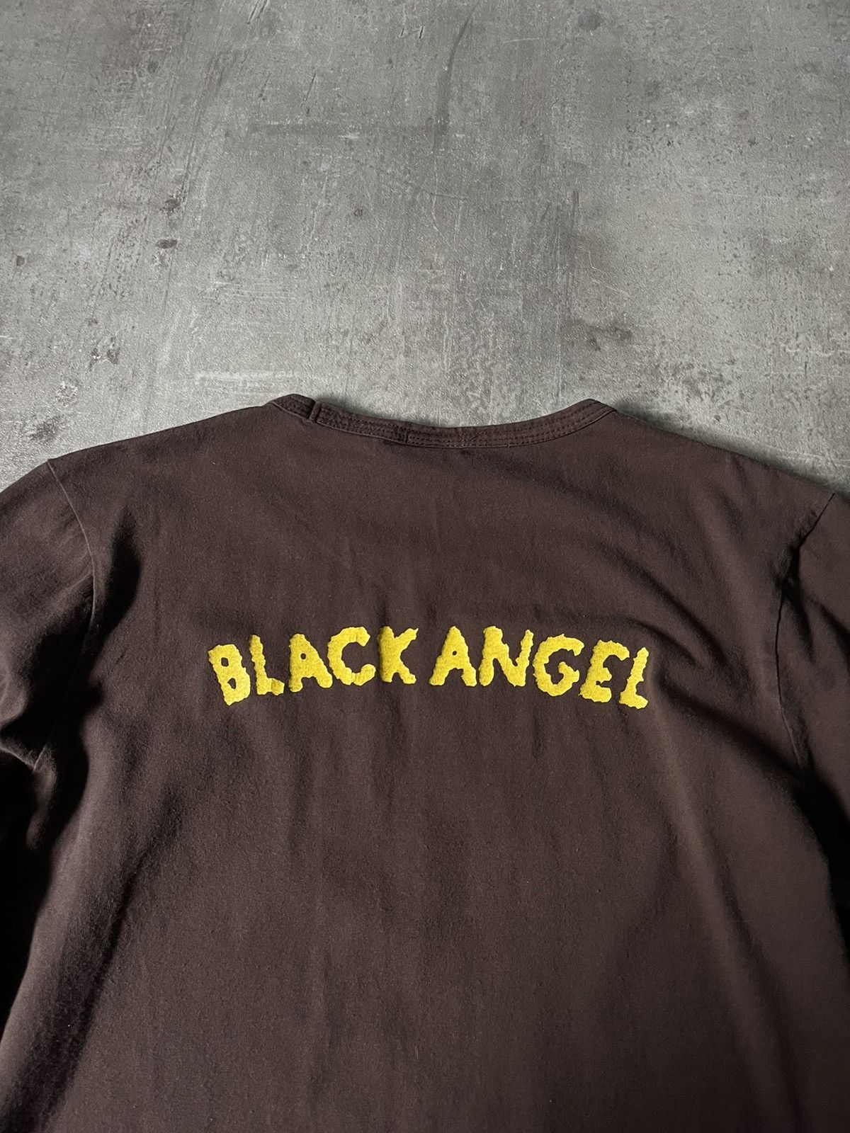 Dolce & Gabbana × Vintage Dolce & Gabbana Brown long sleeve t-shirt black angel Size US XL / EU 56 / 4 - 2 Thumbnail