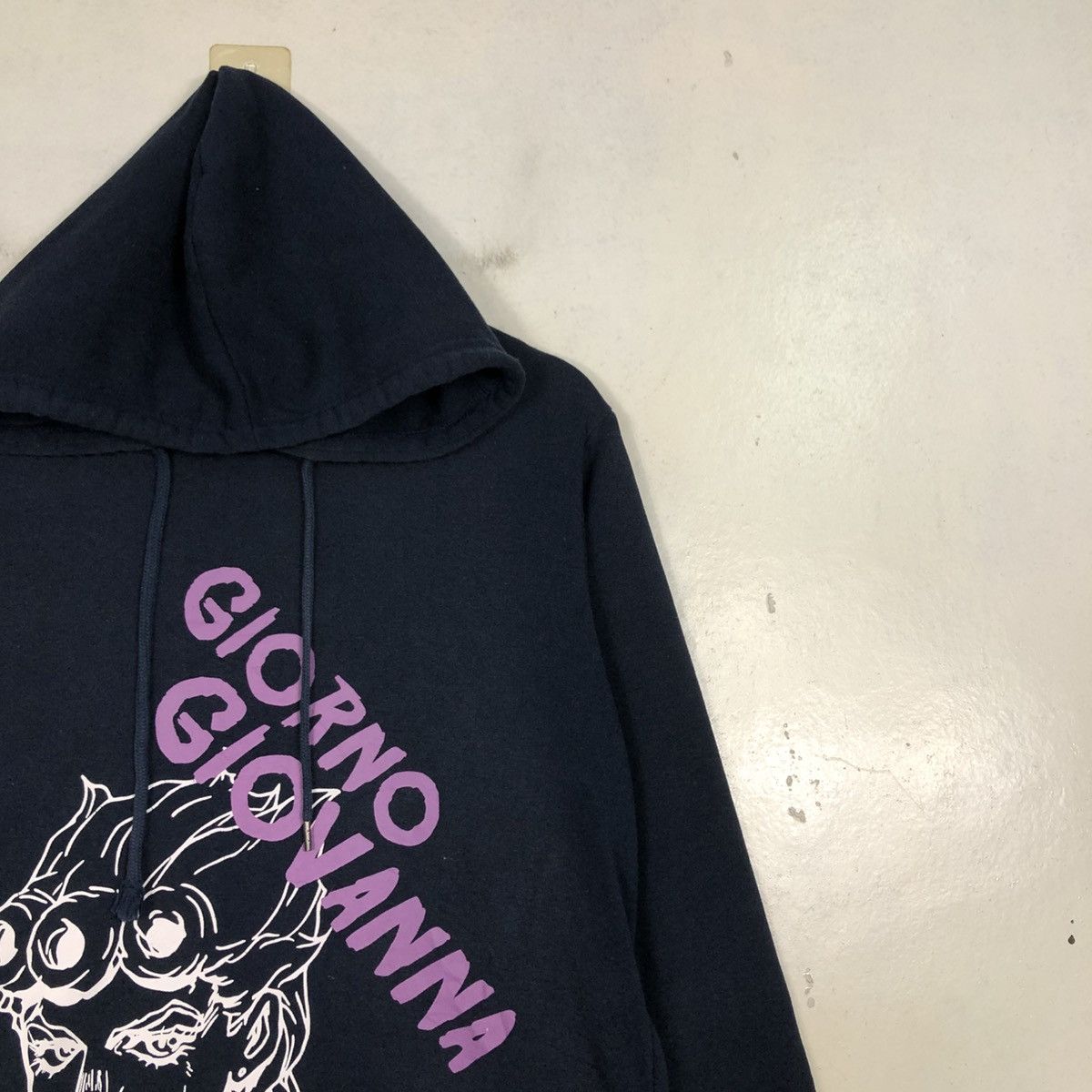 Japanese Brand 📌Vintage Hoodie Pull Over Giorno Giovanna Big Logo Size US L / EU 52-54 / 3 - 8 Thumbnail
