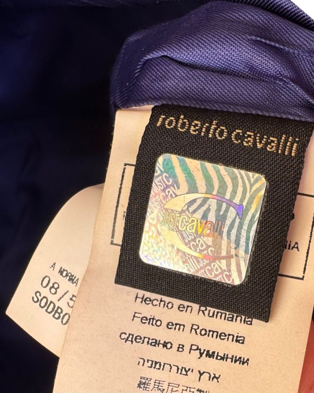 Roberto Cavalli EMBOSSED CROCODILE LEATHER HAND BAG Size ONE SIZE - 10 Thumbnail