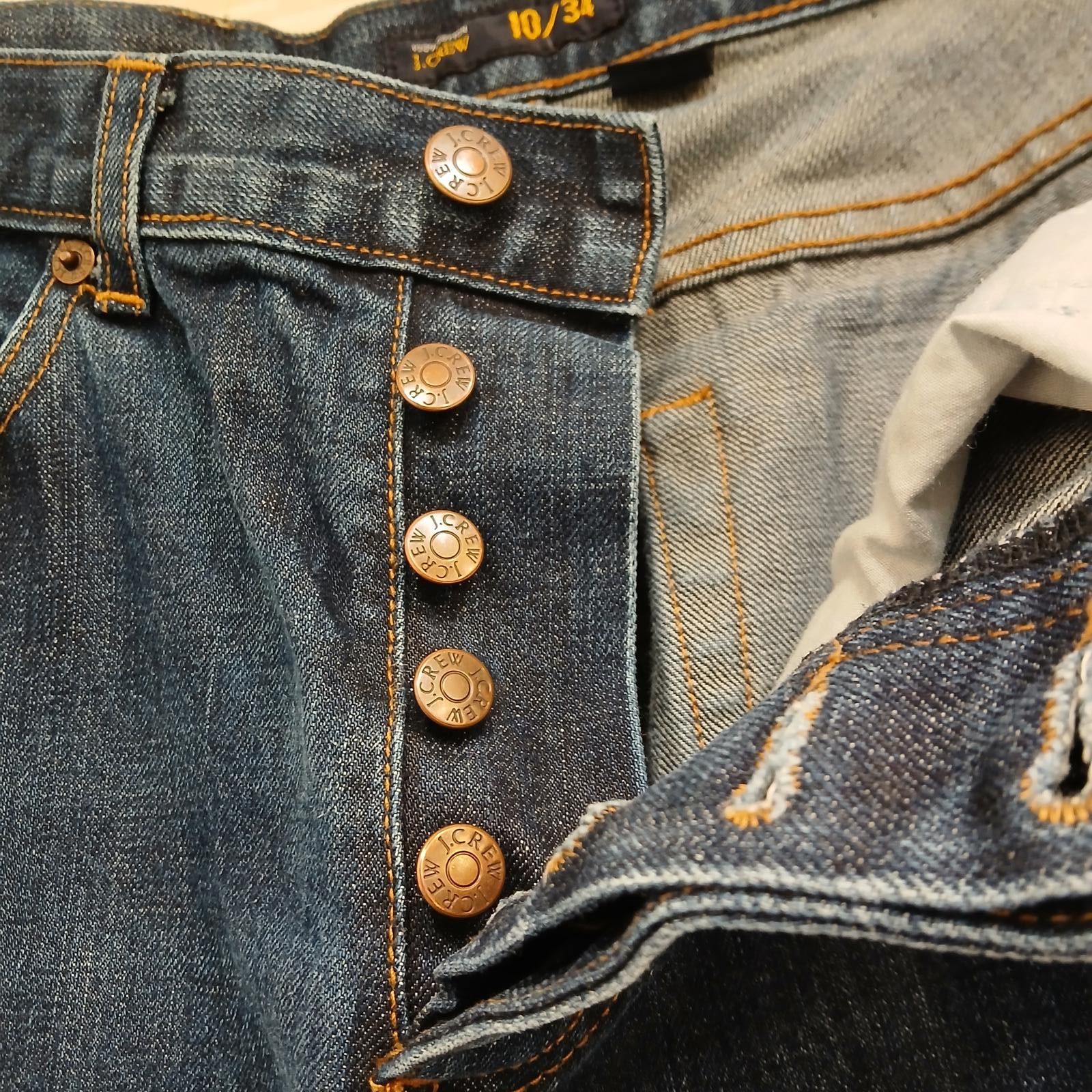 J.Crew J. Crew Classic Dark Wash Jeans Women's 10/34 Size 32" / US 10 / IT 46 - 11 Thumbnail