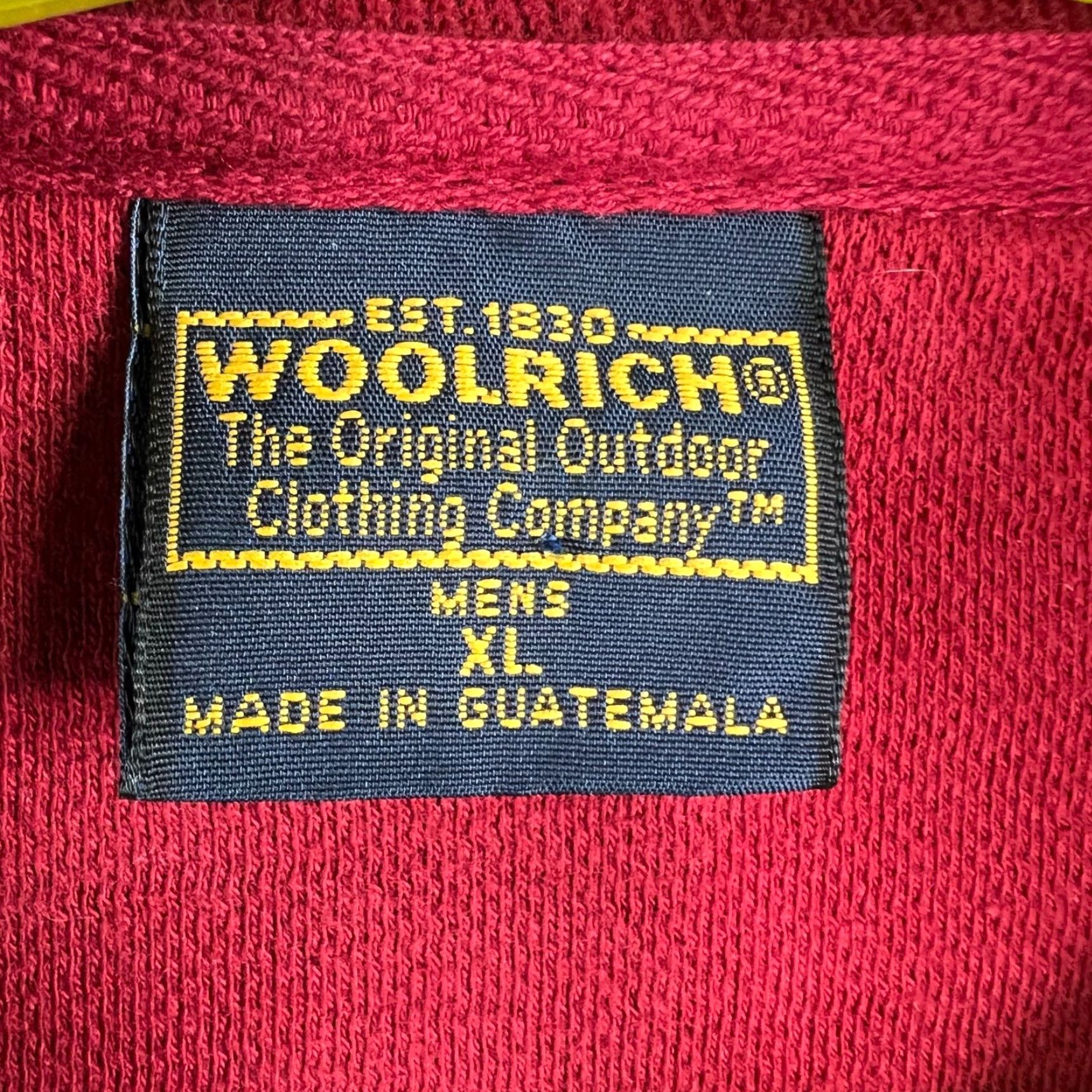 Vintage Woolrich 1/4 Zip Double Weave Sweatshirt Womens Size XL Red Vintage Size XL / US 12-14 / IT 48-50 - 3 Thumbnail