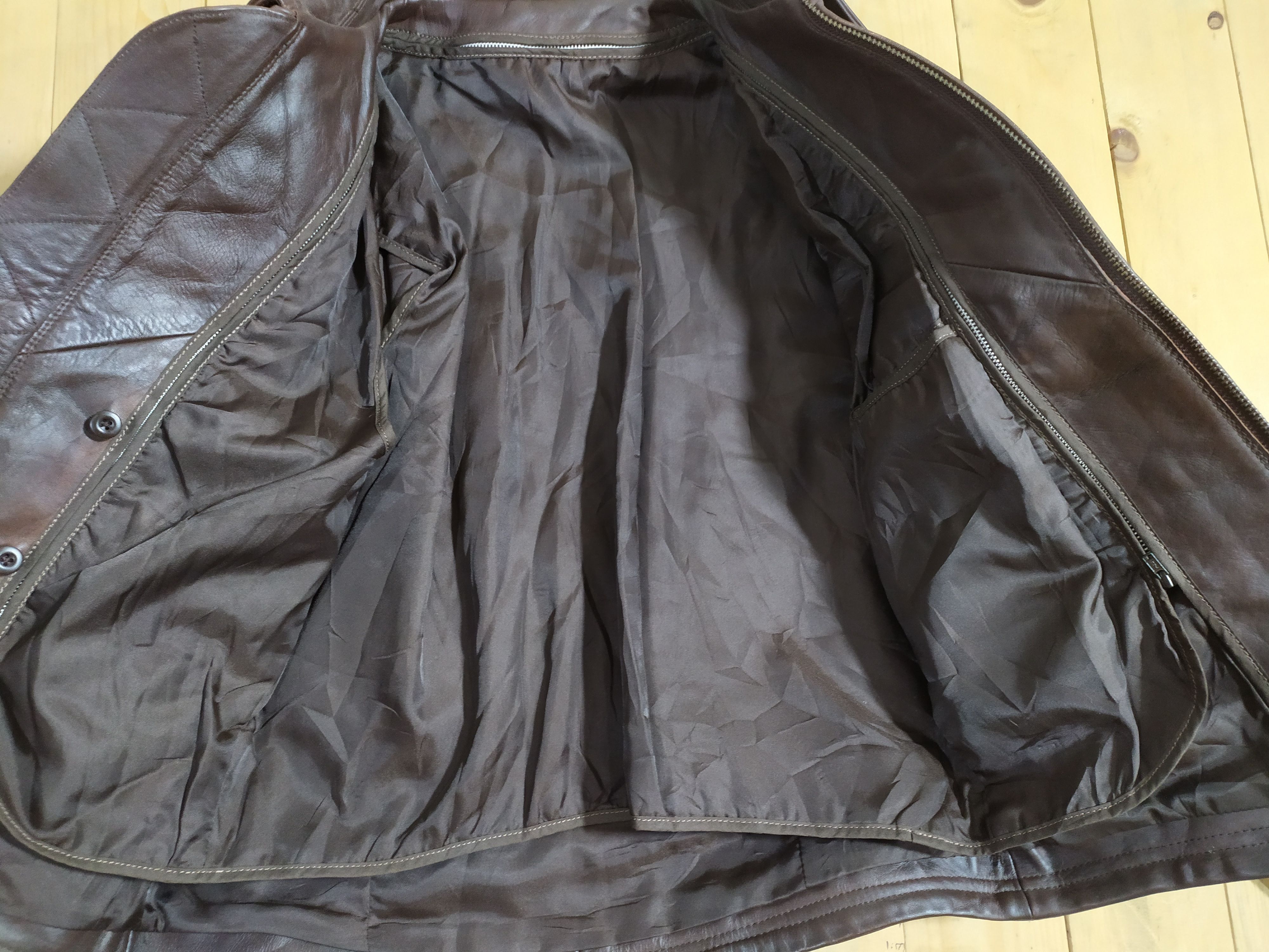 HAROLD'S GEAR LEATHER HORSEHIDE RUSSET BROWN SINGLE JACKET