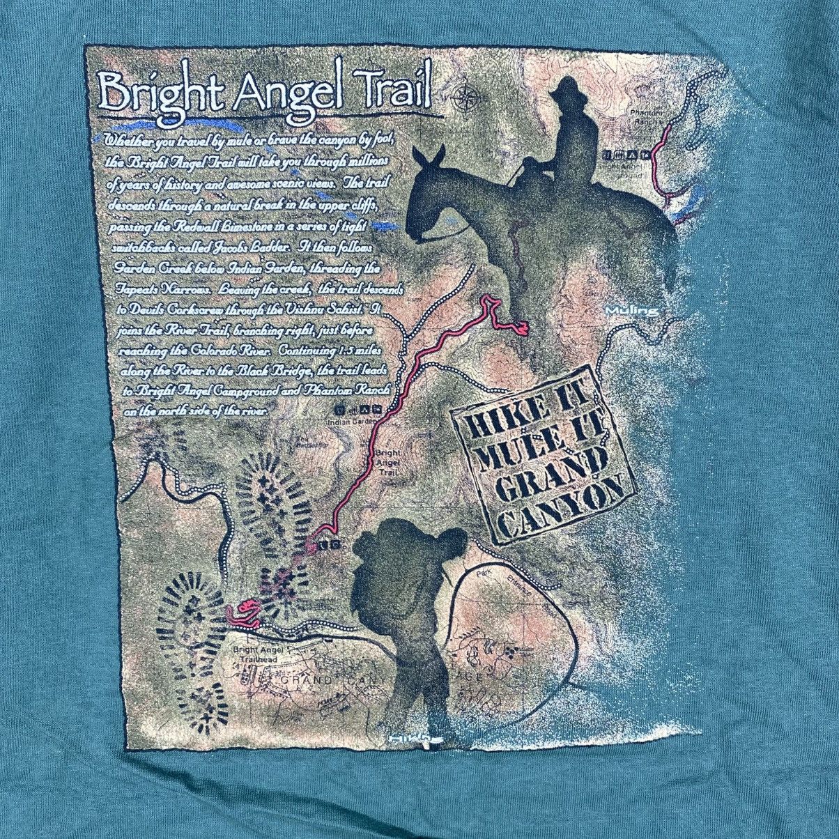 Vintage Vintage 90's BRIGHT ANGEL TRAIL Grand Canyon Tee Shirt Size US L / EU 52-54 / 3 - 2 Thumbnail