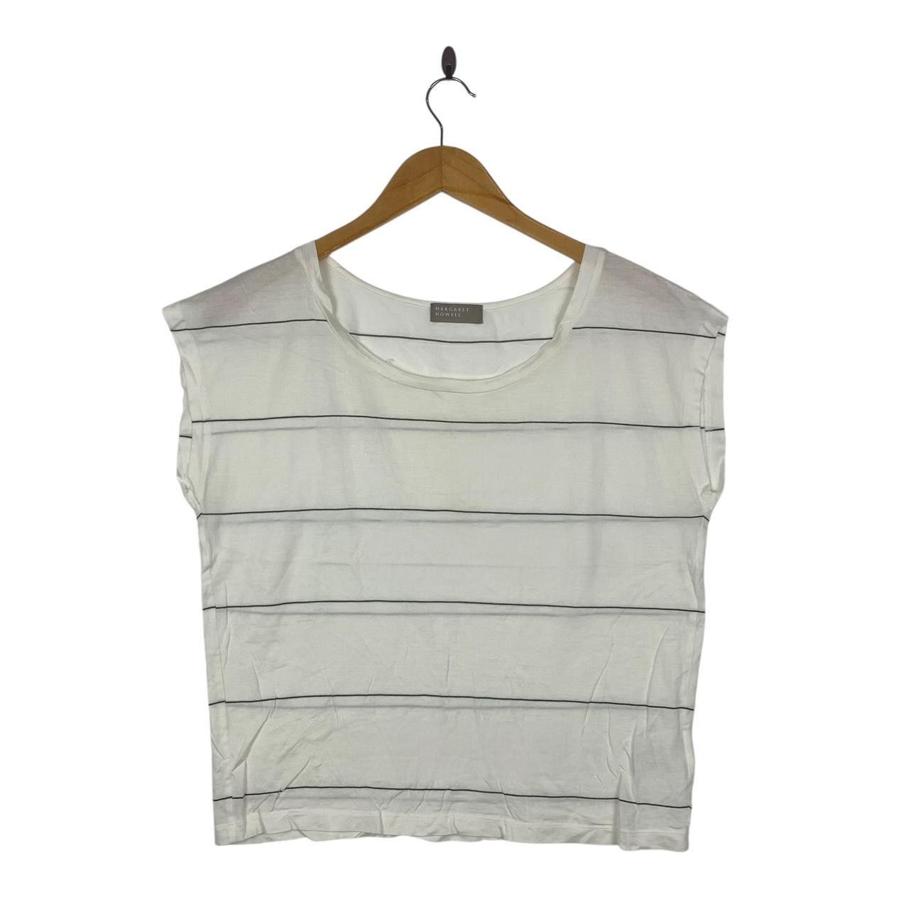Vintage Vintage MARGARET HOWELL LONDON Striped Tank Top Tee Size M / US 6-8 / IT 42-44 - 1 Thumbnail